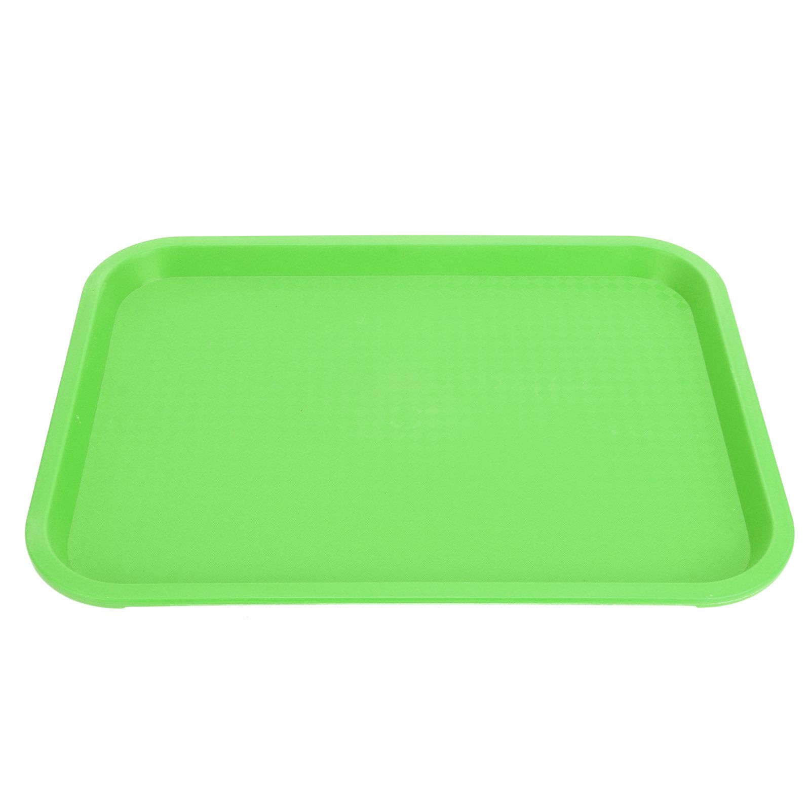 Fast Food Tray PP Rectangular Thick Slip Resistant Multi Purpose Food Service Tray for Restaurant CanteenGreen - Image 1