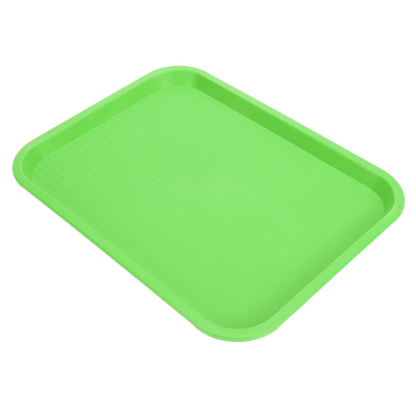 Fast Food Tray PP Rectangular Thick Slip Resistant Multi Purpose Food Service Tray for Restaurant CanteenGreen - Image 4