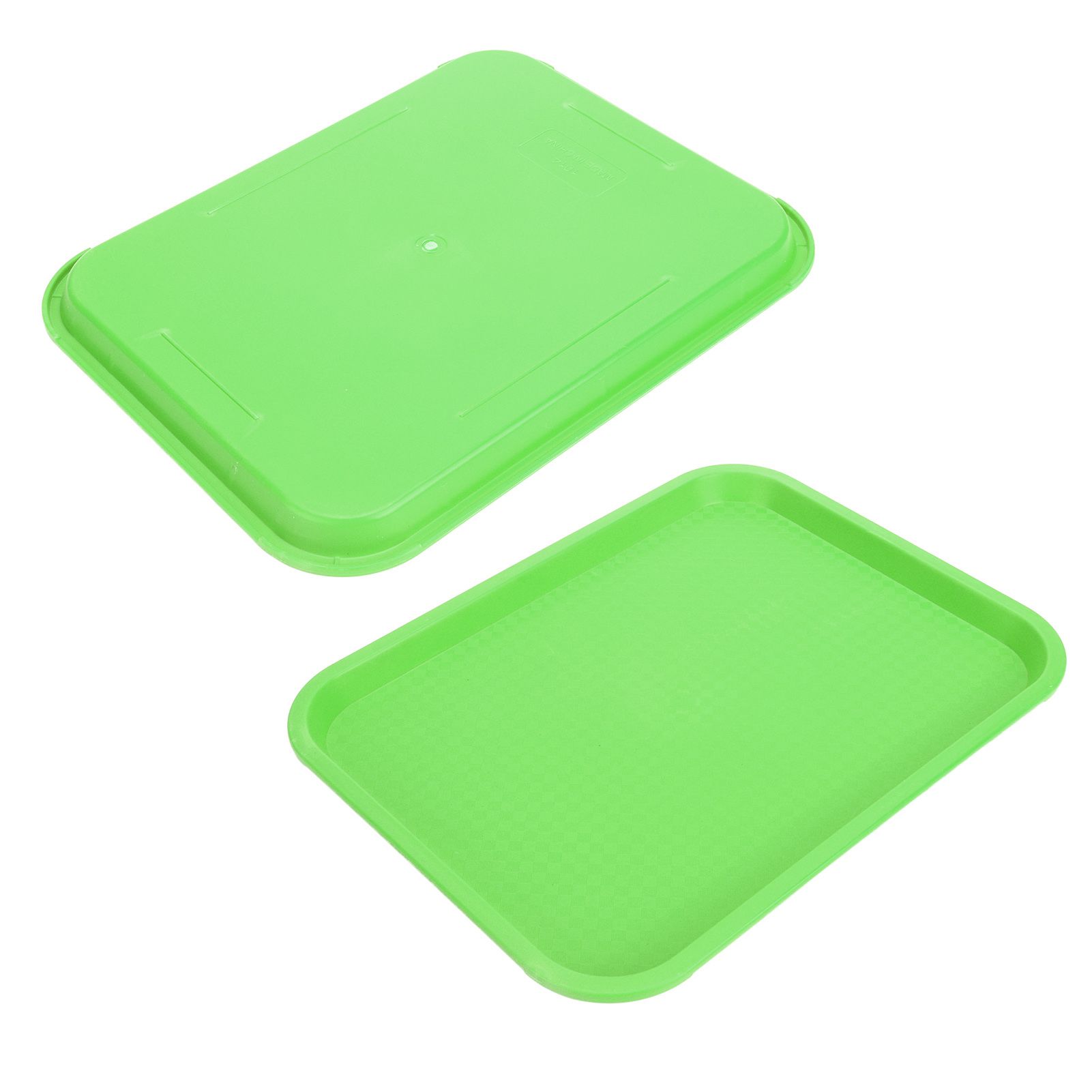 Fast Food Tray PP Rectangular Thick Slip Resistant Multi Purpose Food Service Tray for Restaurant CanteenGreen - Image 8