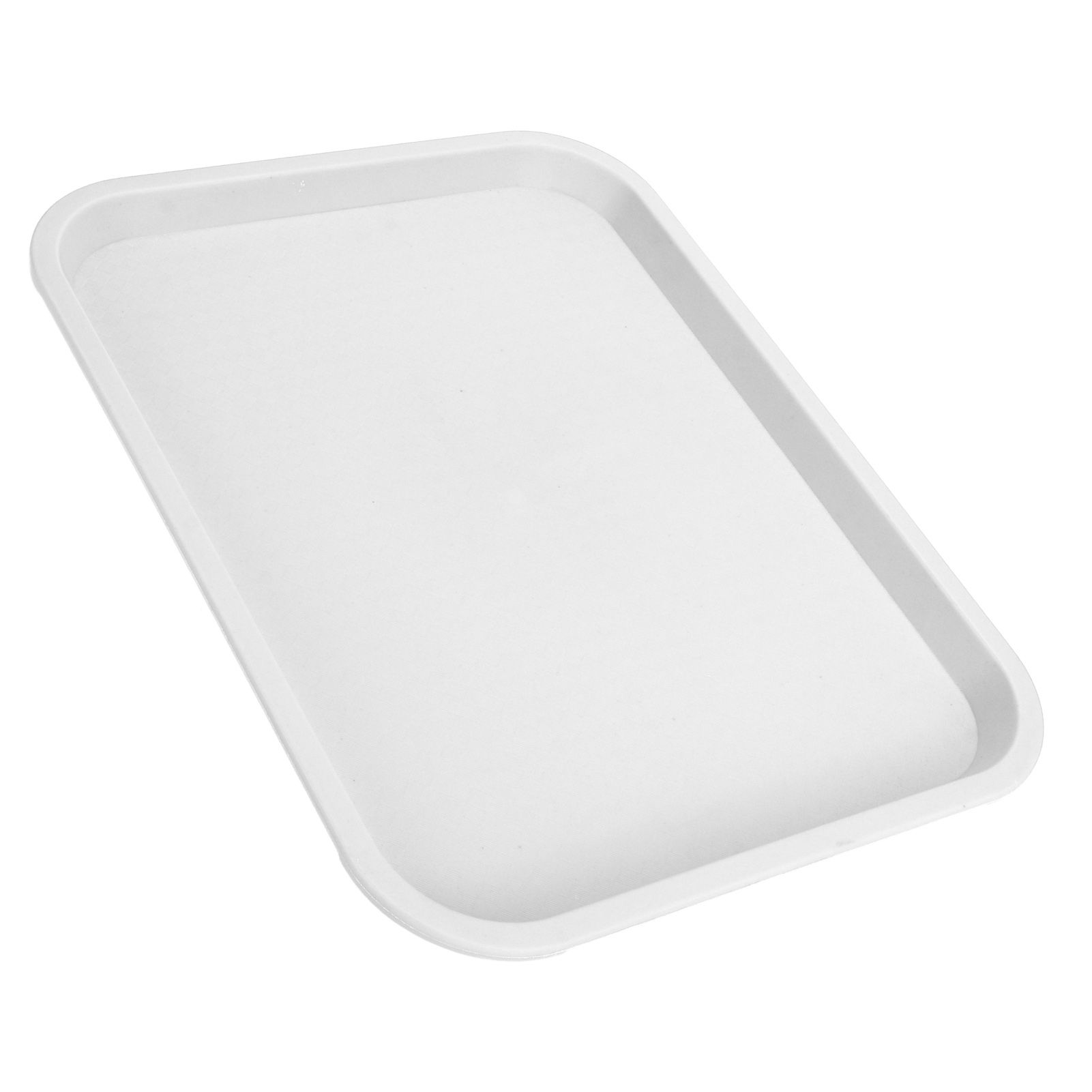 Fast Food Tray PP Rectangular Thick Slip Resistant Multi Purpose Food Service Tray for Restaurant CanteenWhite - Image 6