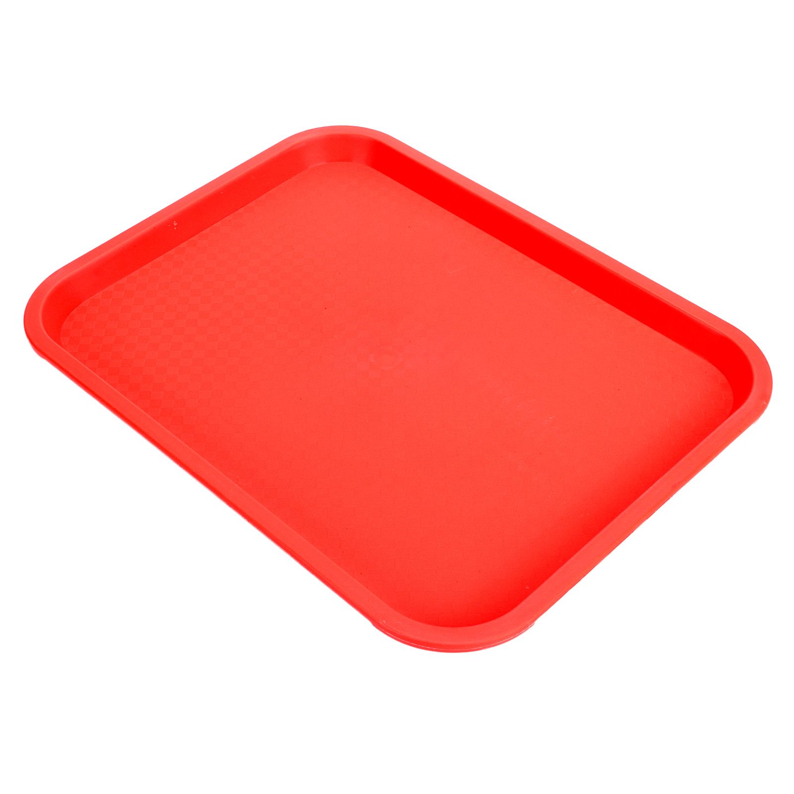 Fast Food Tray PP Rectangular Thick Slip Resistant Multi Purpose Food Service Tray for Restaurant CanteenRed - Image 4