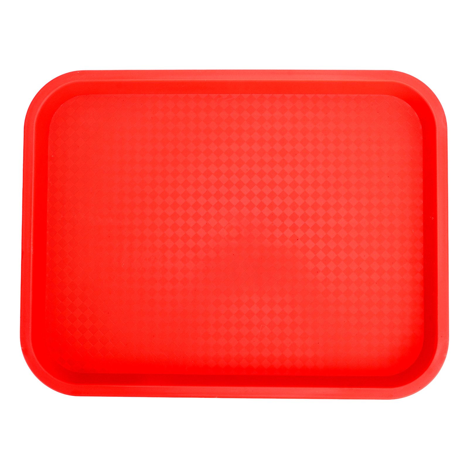 Fast Food Tray PP Rectangular Thick Slip Resistant Multi Purpose Food Service Tray for Restaurant CanteenRed - Image 5