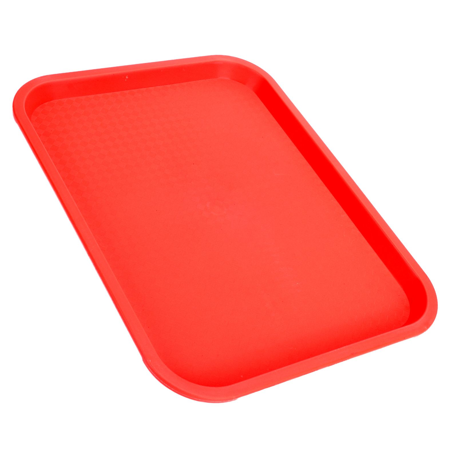 Fast Food Tray PP Rectangular Thick Slip Resistant Multi Purpose Food Service Tray for Restaurant CanteenRed - Image 6