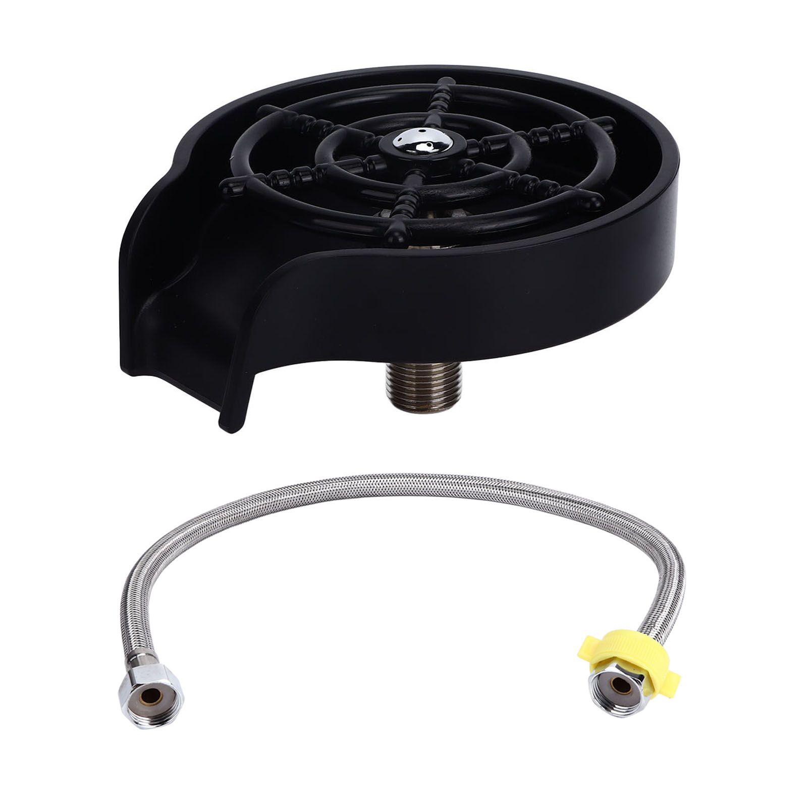 Cup Washer G1/2 Interface Quick Cleaning Detachable Kitchen Hotel Bar Wash Basin Press Glass Rinser for Bar Club Cup Washer with Hose - Image 1