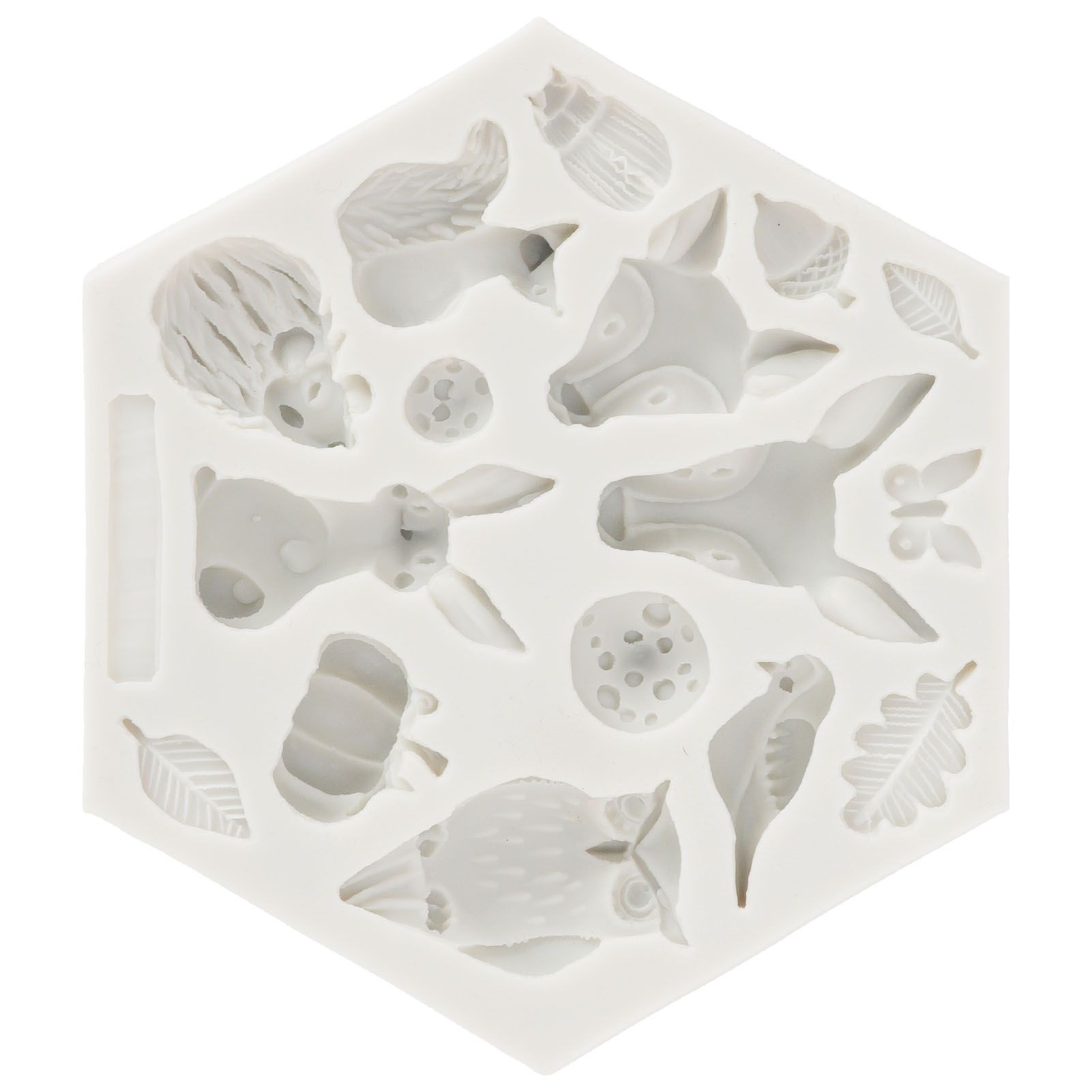 Silicone Mold Cute Animal Shape Easy Demoulding Flexible Soft Baking Mold for DIY Cake Fondant Chocolate 952 Grey - Image 3