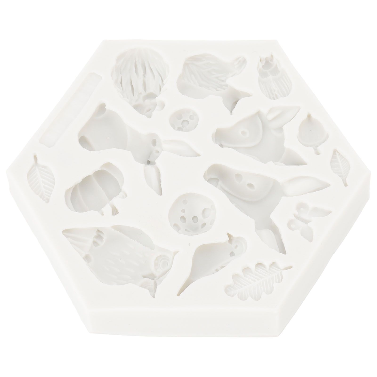 Silicone Mold Cute Animal Shape Easy Demoulding Flexible Soft Baking Mold for DIY Cake Fondant Chocolate 952 Grey - Image 5