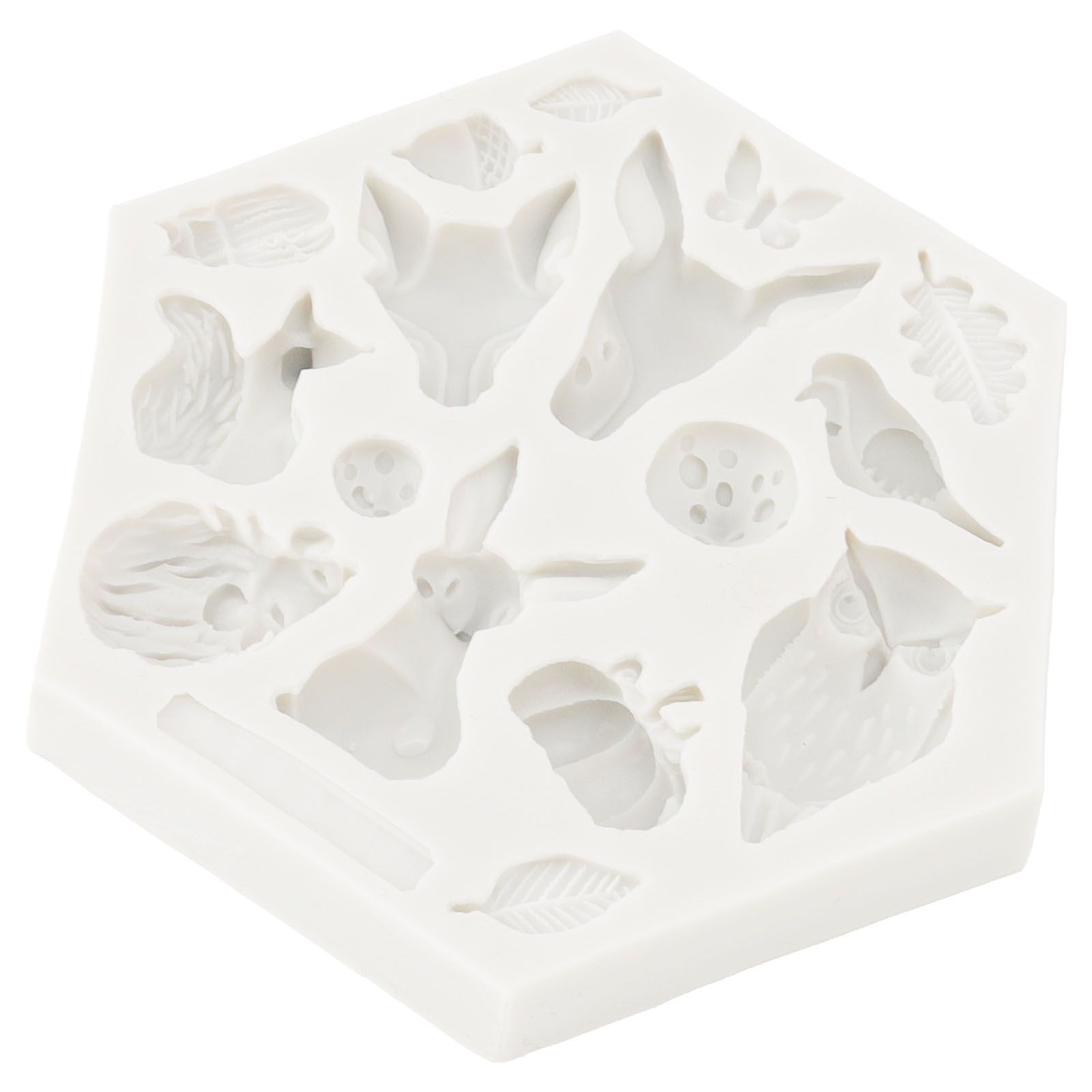 Silicone Mold Cute Animal Shape Easy Demoulding Flexible Soft Baking Mold for DIY Cake Fondant Chocolate 952 Grey - Image 7