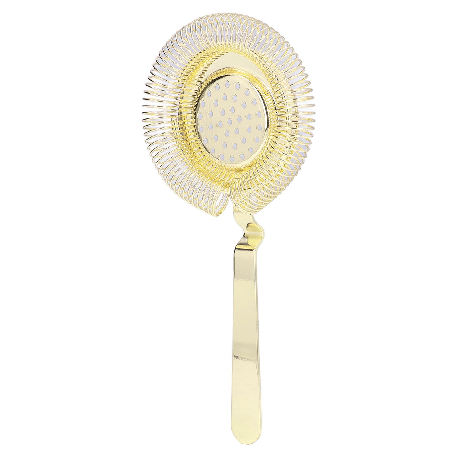 Bar Strainer Fine Filtering Professional Stainless Steel Cocktail Strainer for Bartending Restaurant Party Golden - Image 6