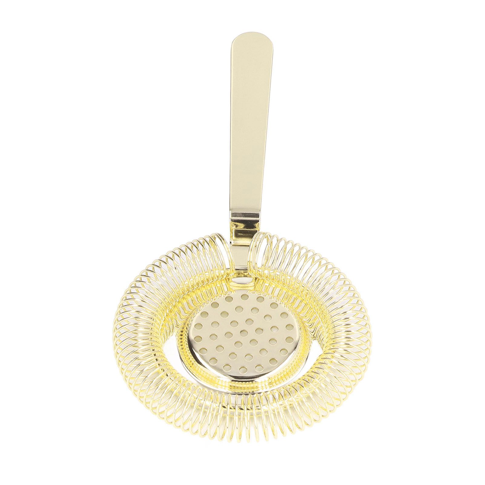 Bar Strainer Fine Filtering Professional Stainless Steel Cocktail Strainer for Bartending Restaurant Party Golden - Image 7