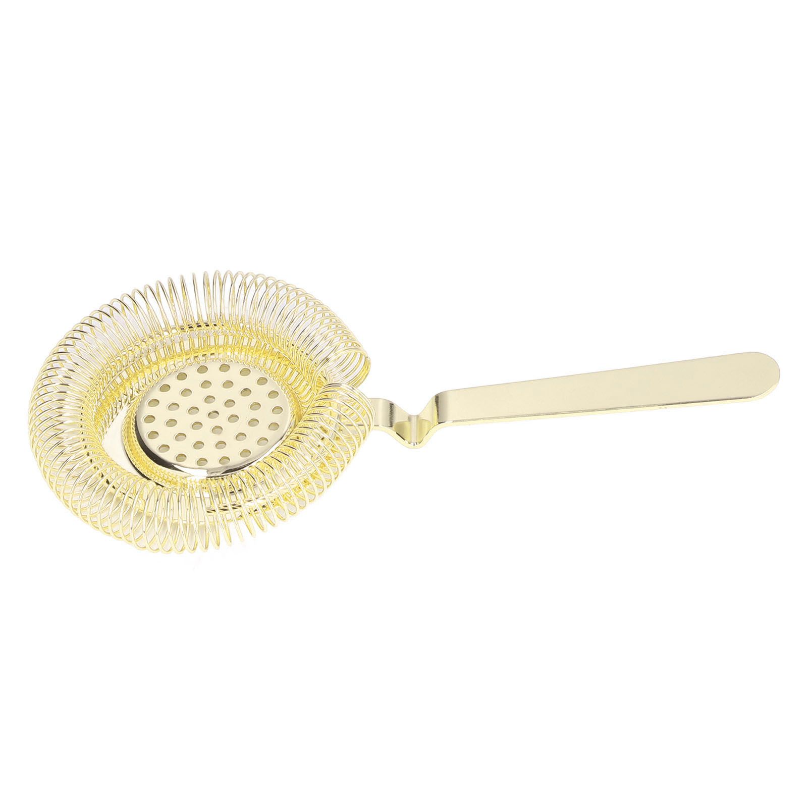 Bar Strainer Fine Filtering Professional Stainless Steel Cocktail Strainer for Bartending Restaurant Party Golden - Image 8