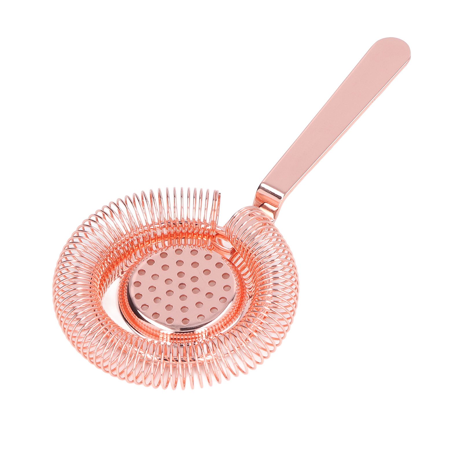 Bar Strainer Fine Filtering Professional Stainless Steel Cocktail Strainer for Bartending Restaurant Party Rose Golden - Image 1
