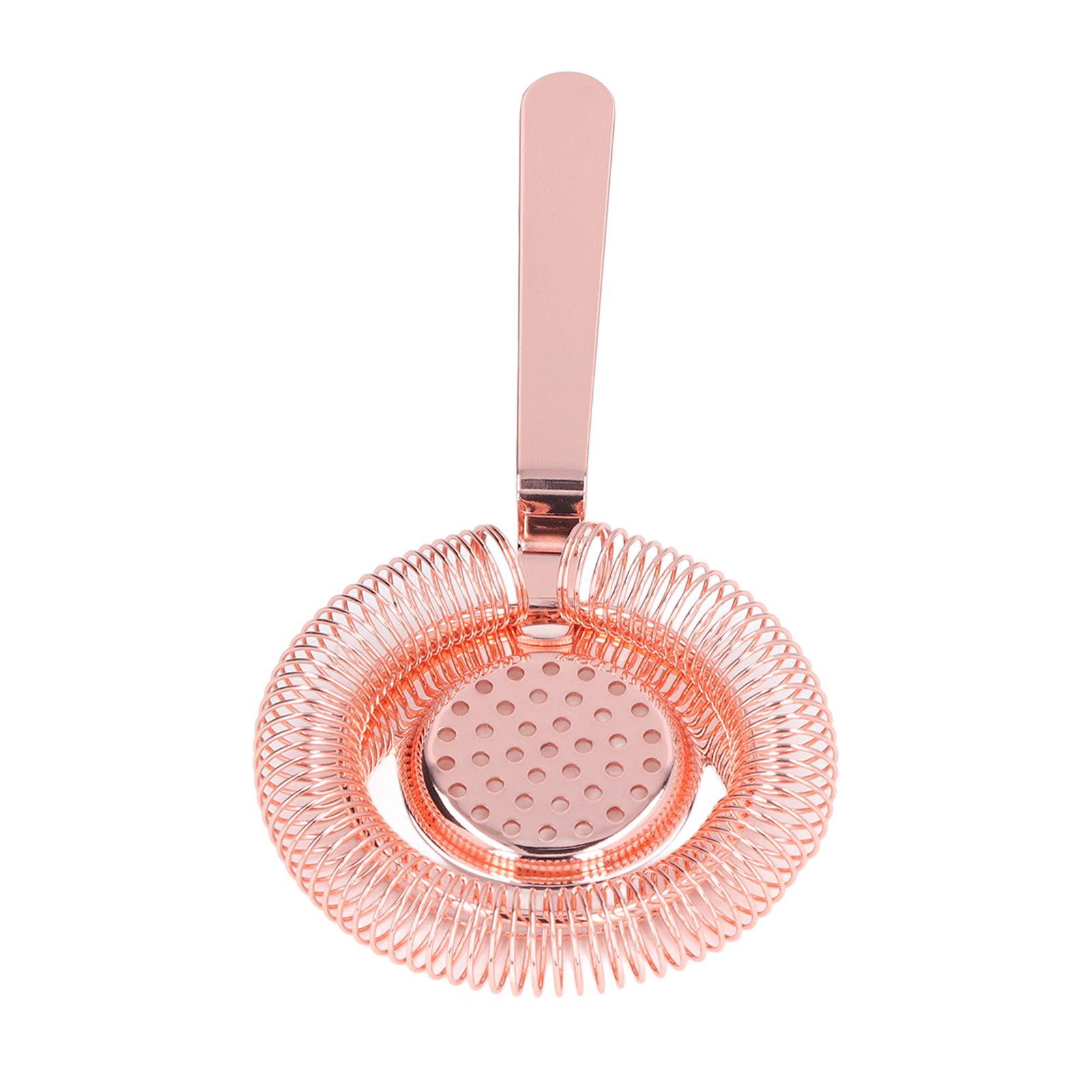 Bar Strainer Fine Filtering Professional Stainless Steel Cocktail Strainer for Bartending Restaurant Party Rose Golden - Image 2
