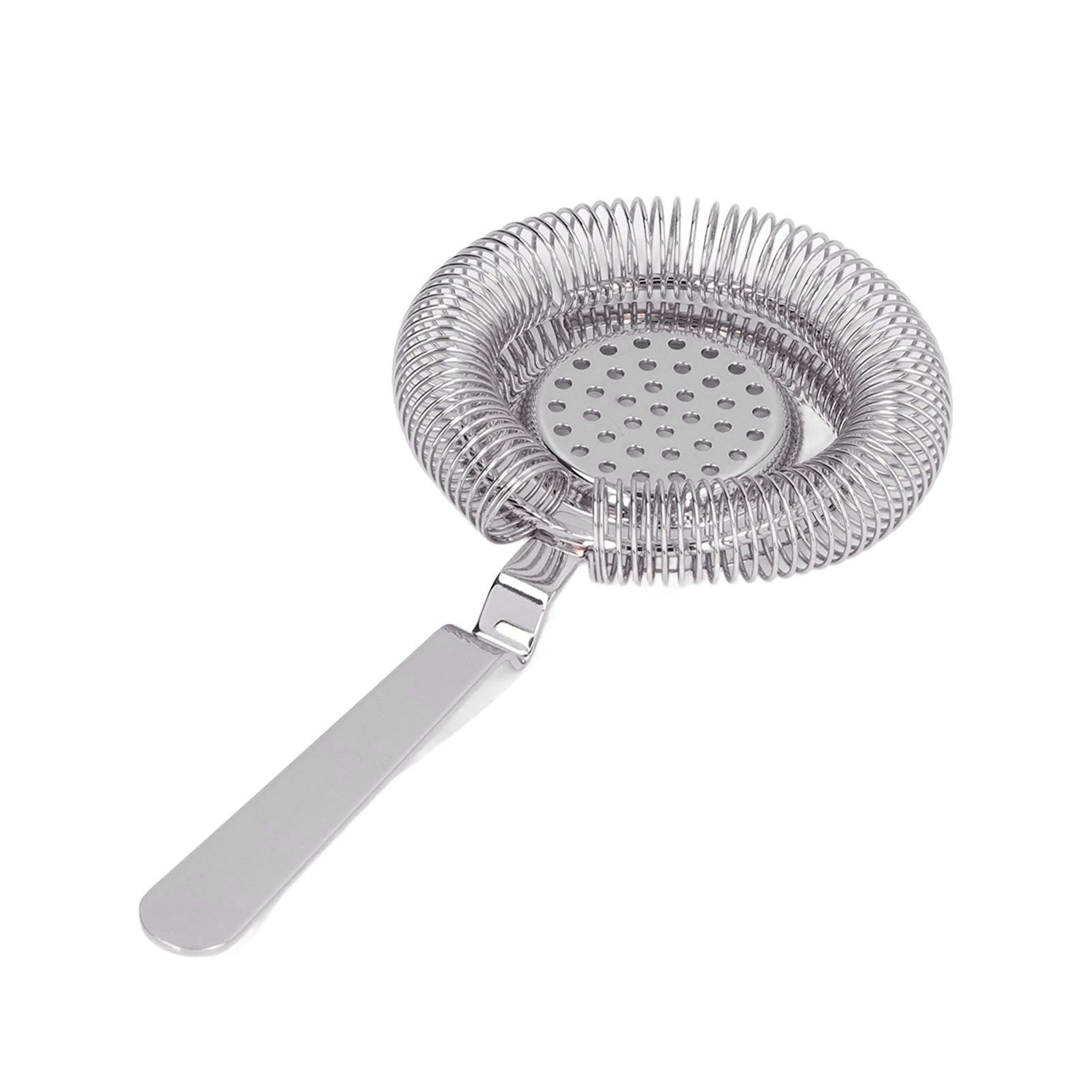 Bar Strainer Fine Filtering Professional Stainless Steel Cocktail Strainer for Bartending Restaurant Party Silver - Image 3