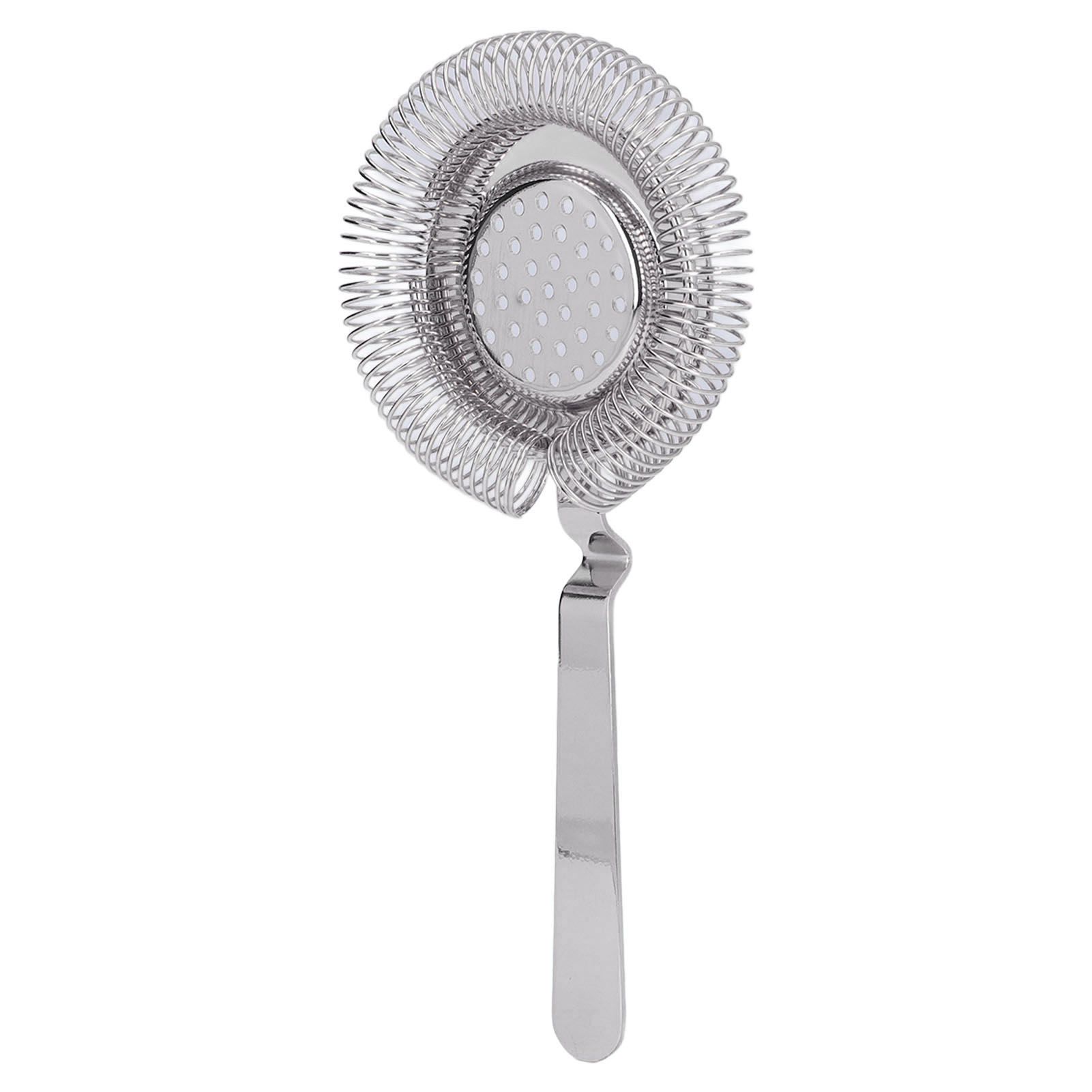 Bar Strainer Fine Filtering Professional Stainless Steel Cocktail Strainer for Bartending Restaurant Party Silver - Image 5