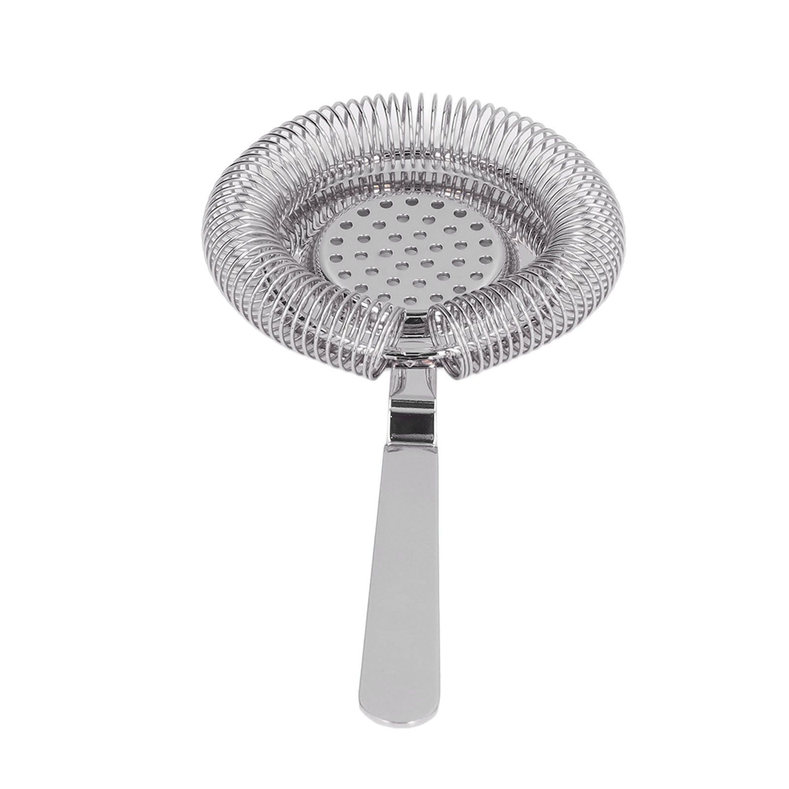 Bar Strainer Fine Filtering Professional Stainless Steel Cocktail Strainer for Bartending Restaurant Party Silver - Image 6