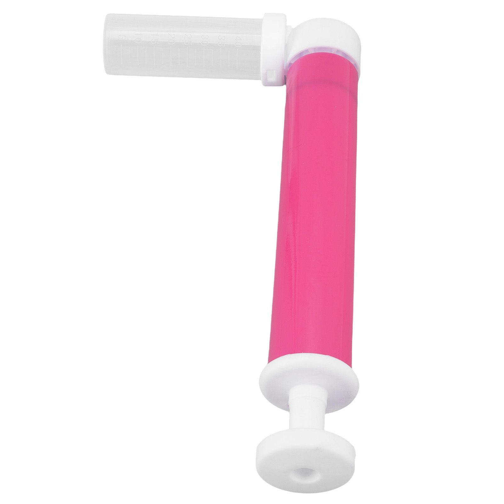 Manual Cake Airbrush DIY Multiple Colors Leakage Proof Plastic Cake Airbrush Pump with Transparent Tank for Cake Rose Red - Image 4