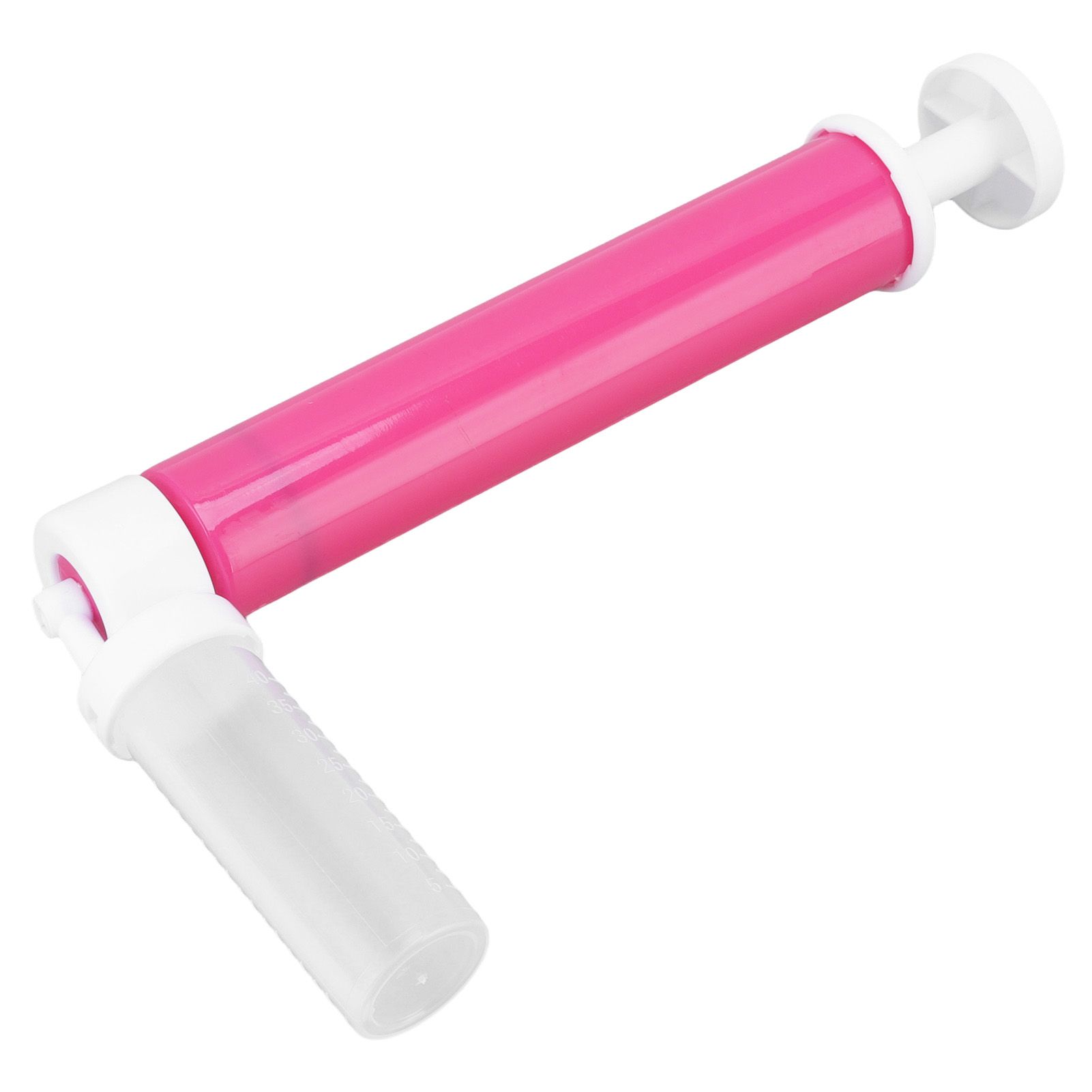 Manual Cake Airbrush DIY Multiple Colors Leakage Proof Plastic Cake Airbrush Pump with Transparent Tank for Cake Rose Red - Image 5