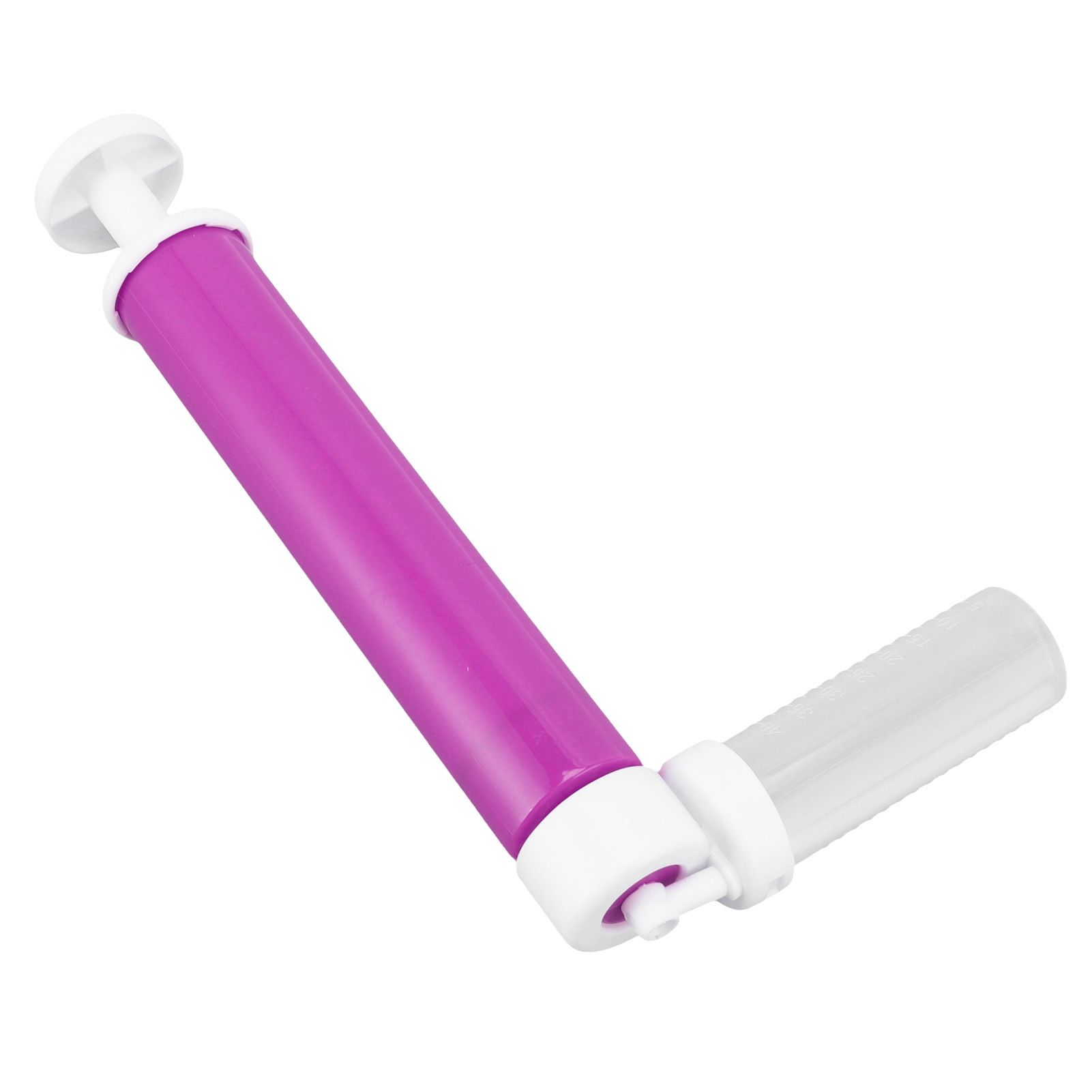Manual Cake Airbrush DIY Multiple Colors Leakage Proof Plastic Cake Airbrush Pump with Transparent Tank for Cake Purple - Image 2