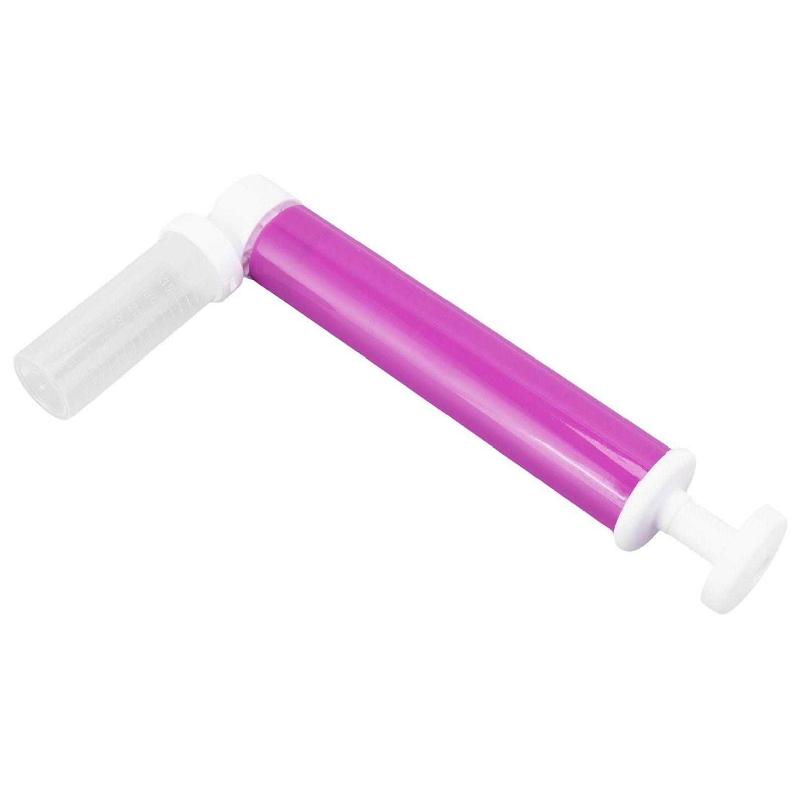Manual Cake Airbrush DIY Multiple Colors Leakage Proof Plastic Cake Airbrush Pump with Transparent Tank for Cake Purple - Image 3