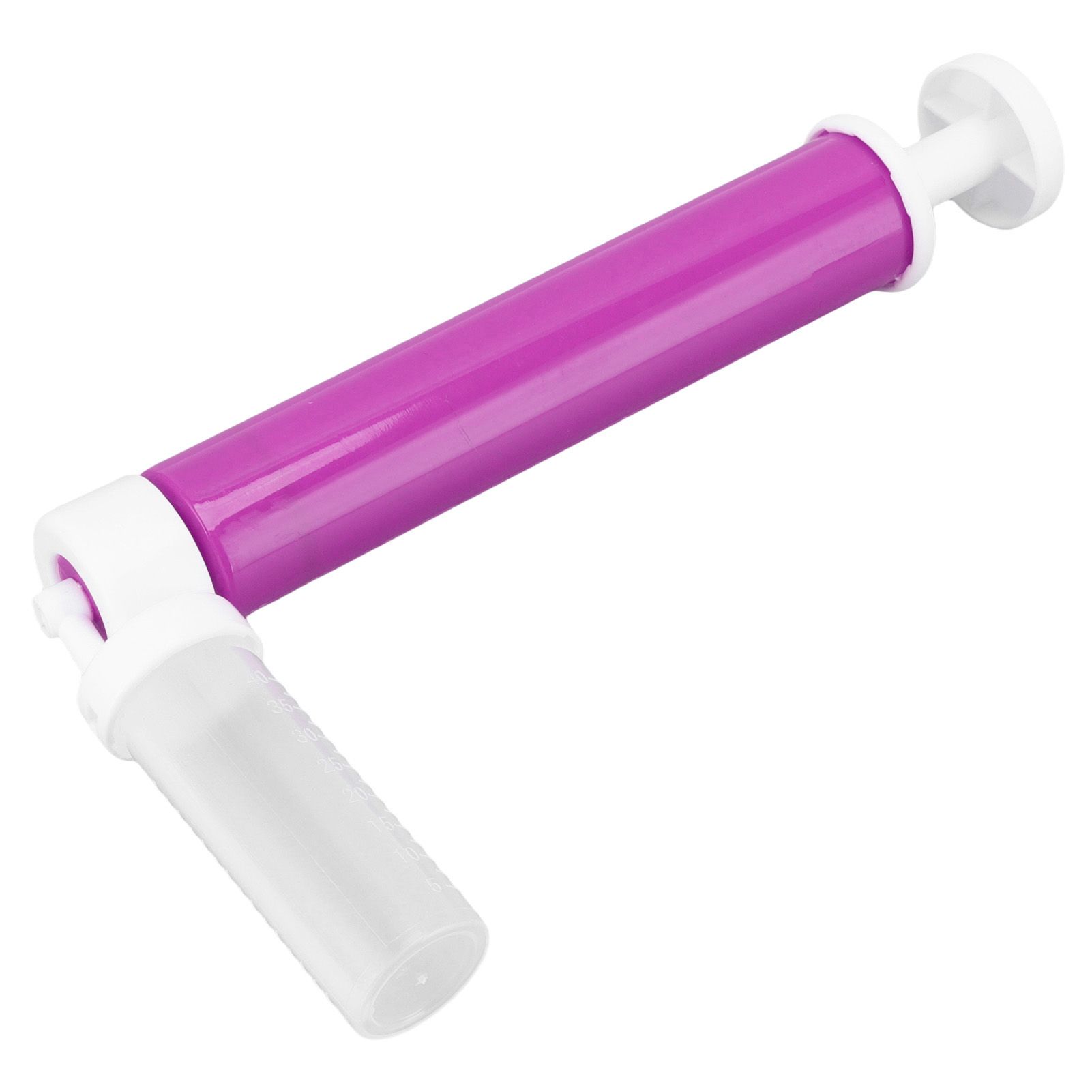 Manual Cake Airbrush DIY Multiple Colors Leakage Proof Plastic Cake Airbrush Pump with Transparent Tank for Cake Purple - Image 5