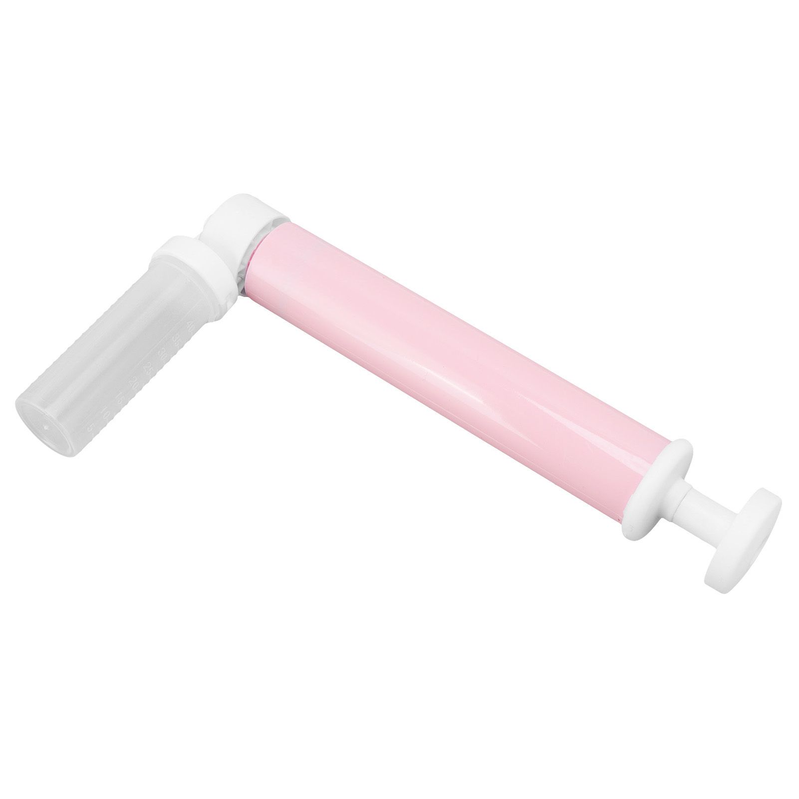 Manual Cake Airbrush DIY Multiple Colors Leakage Proof Plastic Cake Airbrush Pump with Transparent Tank for Cake Pink - Image 6
