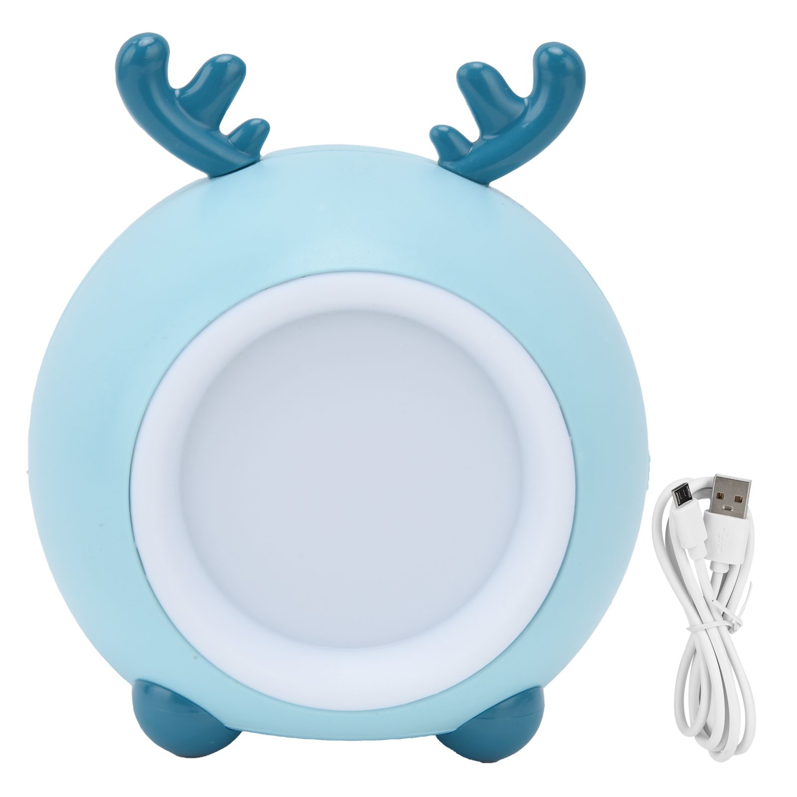 Cute Pet Night Light Portable Adjustable Brightness Eye Protection Three Level Color Temperature Bedroom Night LightBlue - Image 1