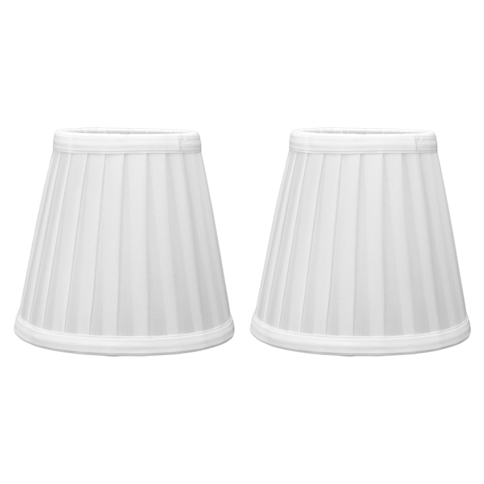 2 Pcs Double Small Lamp Shade Clip On Bulb Comfortable Material Barrel Fabric Lampshade for Table Chandelier Wall LampPX07 - Image 1