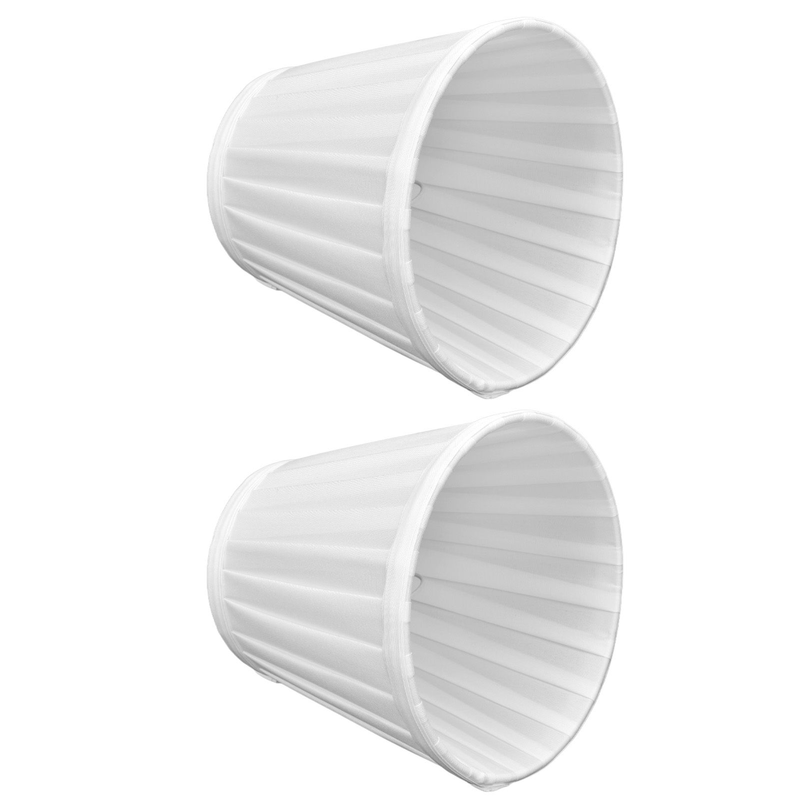 2 Pcs Double Small Lamp Shade Clip On Bulb Comfortable Material Barrel Fabric Lampshade for Table Chandelier Wall LampPX07 - Image 2