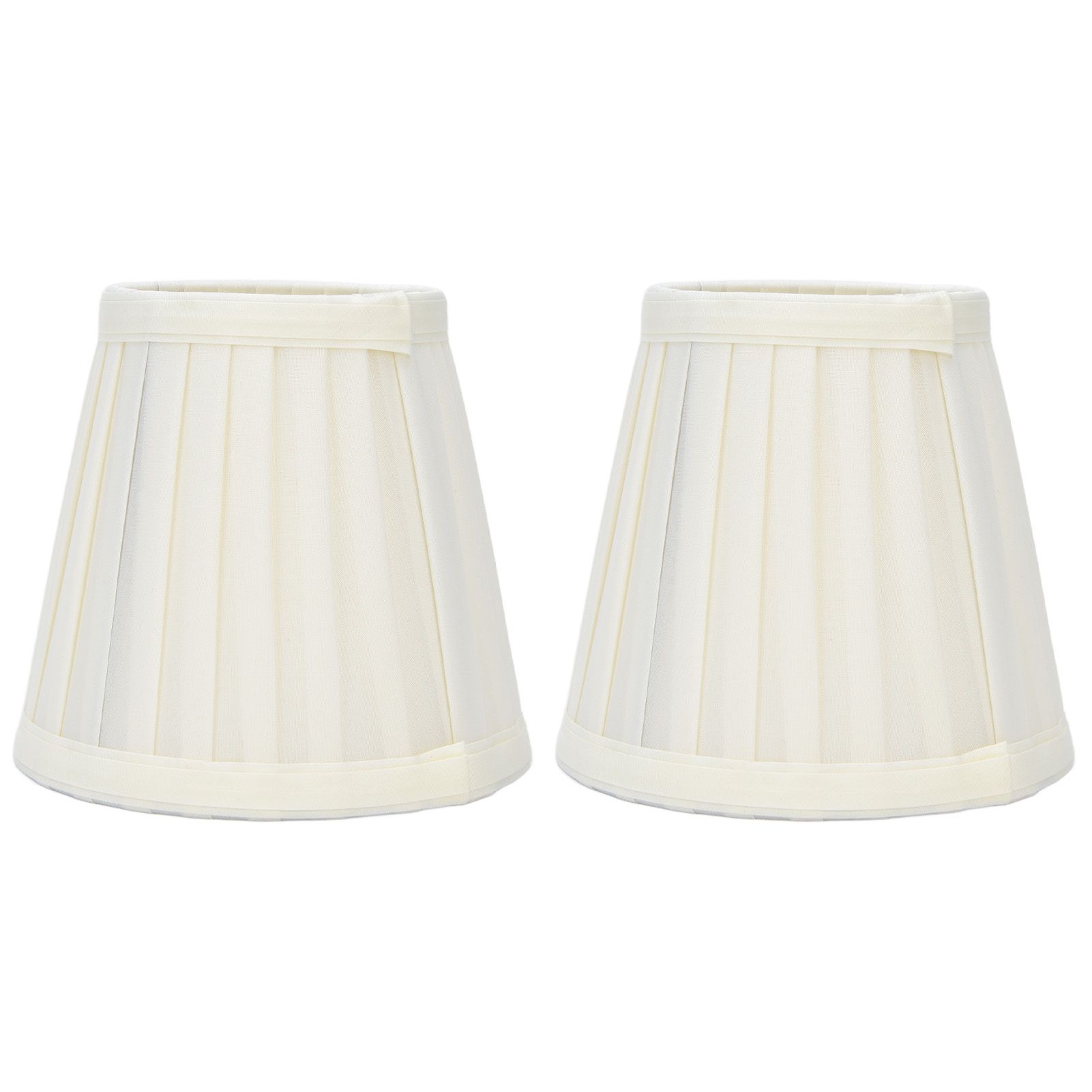 2 Pcs Double Small Lamp Shade Clip On Bulb Comfortable Material Barrel Fabric Lampshade for Table Chandelier Wall LampPX30 - Image 1