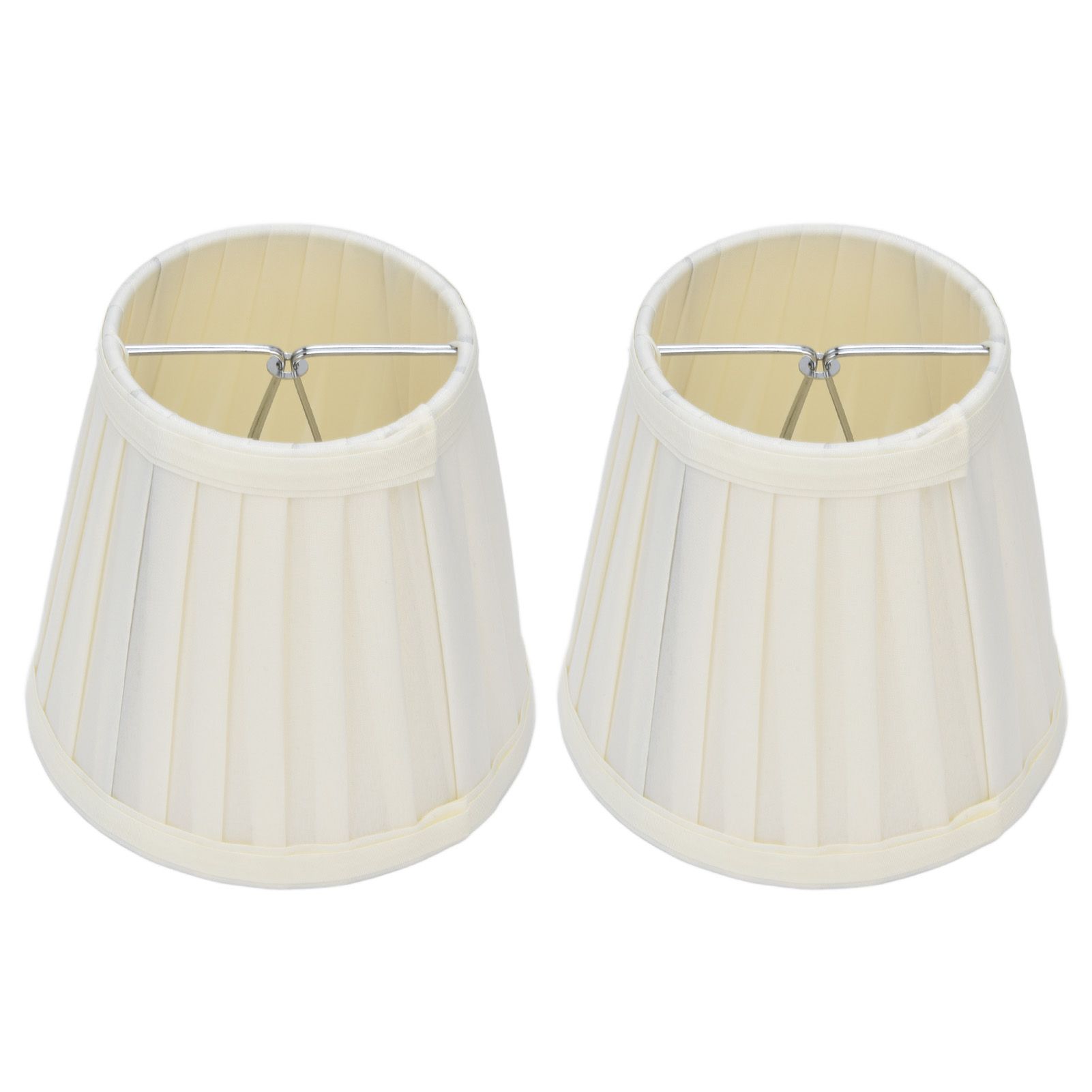 2 Pcs Double Small Lamp Shade Clip On Bulb Comfortable Material Barrel Fabric Lampshade for Table Chandelier Wall LampPX30 - Image 2