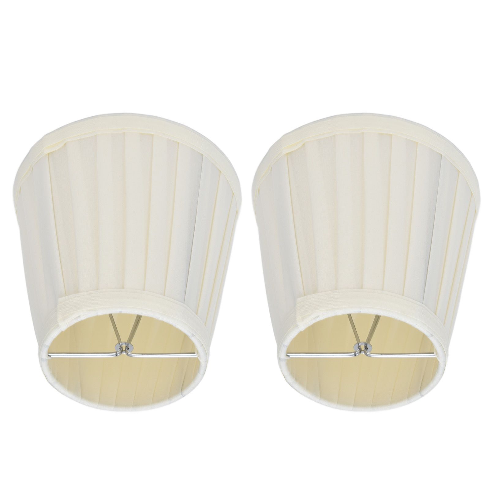 2 Pcs Double Small Lamp Shade Clip On Bulb Comfortable Material Barrel Fabric Lampshade for Table Chandelier Wall LampPX30 - Image 3