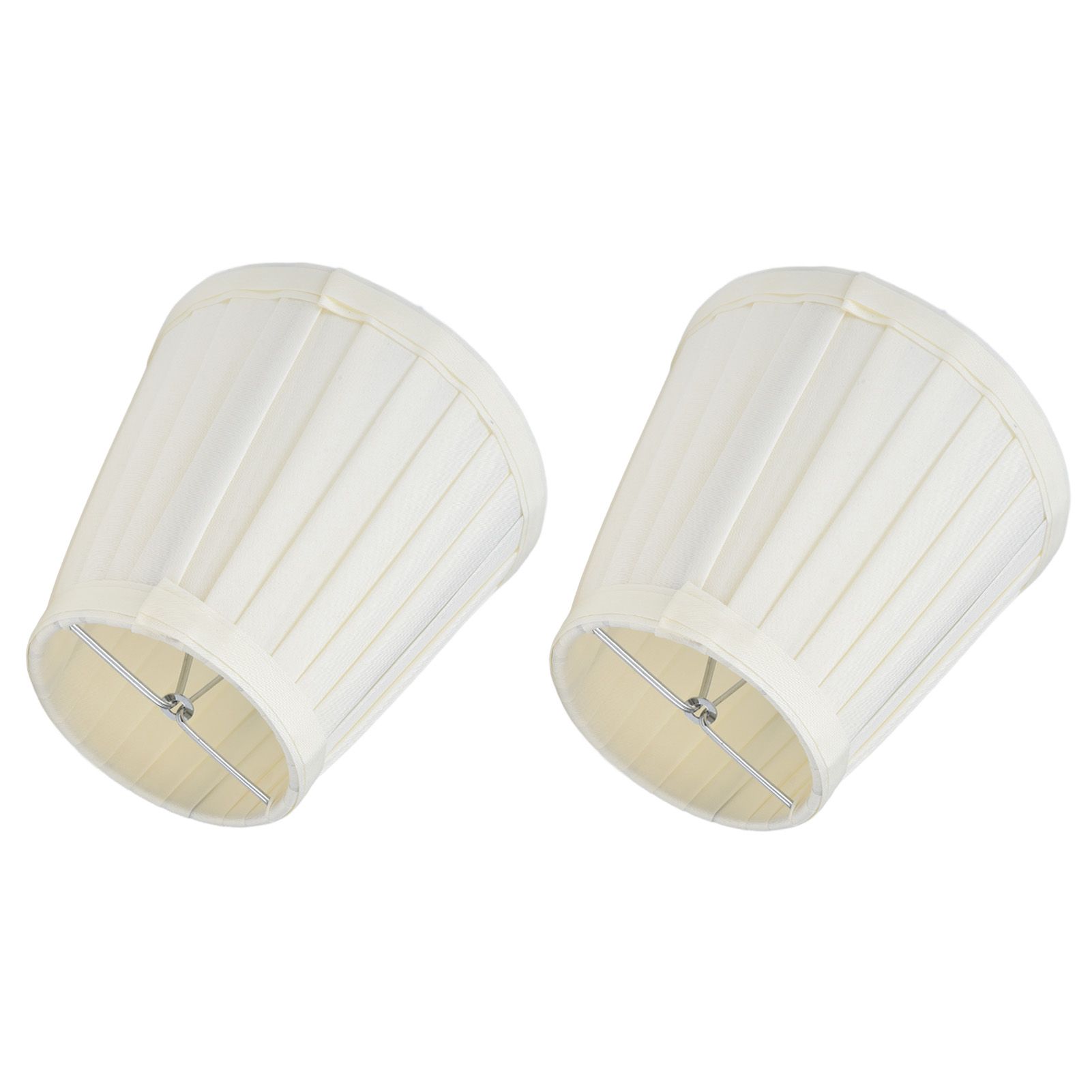 2 Pcs Double Small Lamp Shade Clip On Bulb Comfortable Material Barrel Fabric Lampshade for Table Chandelier Wall LampPX30 - Image 6