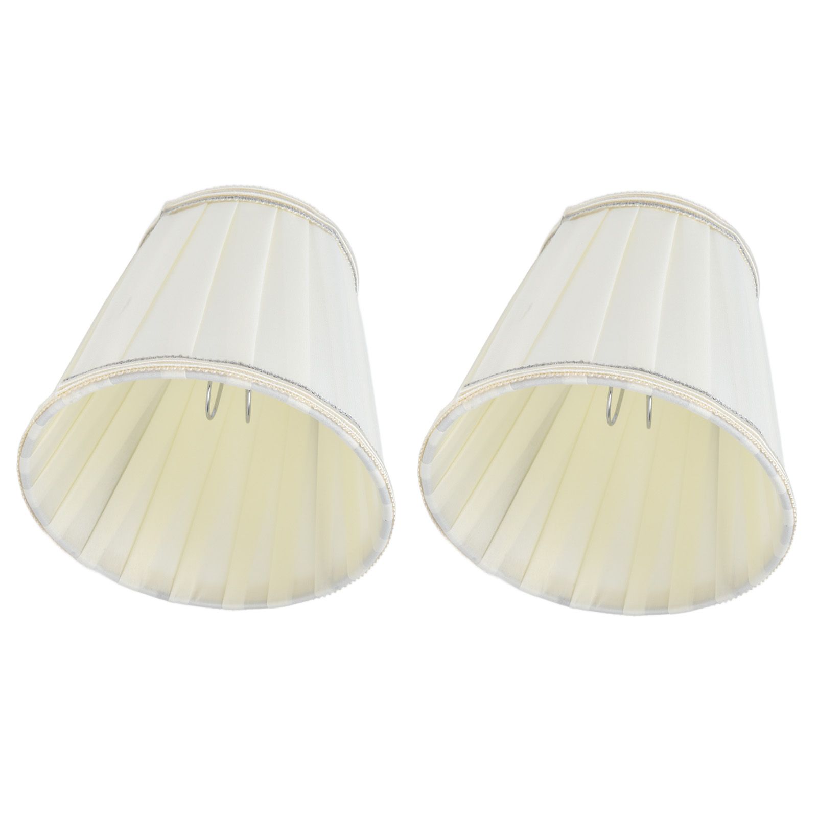2 Pcs Double Small Lamp Shade Clip On Bulb Comfortable Material Barrel Fabric Lampshade for Table Chandelier Wall LampPX33 - Image 3
