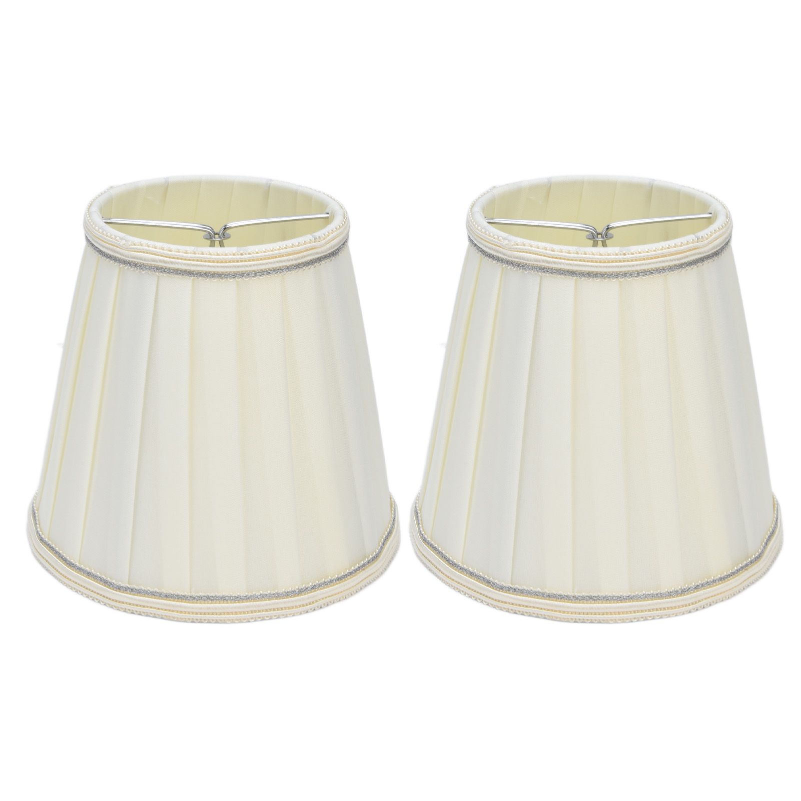 2 Pcs Double Small Lamp Shade Clip On Bulb Comfortable Material Barrel Fabric Lampshade for Table Chandelier Wall LampPX33 - Image 4