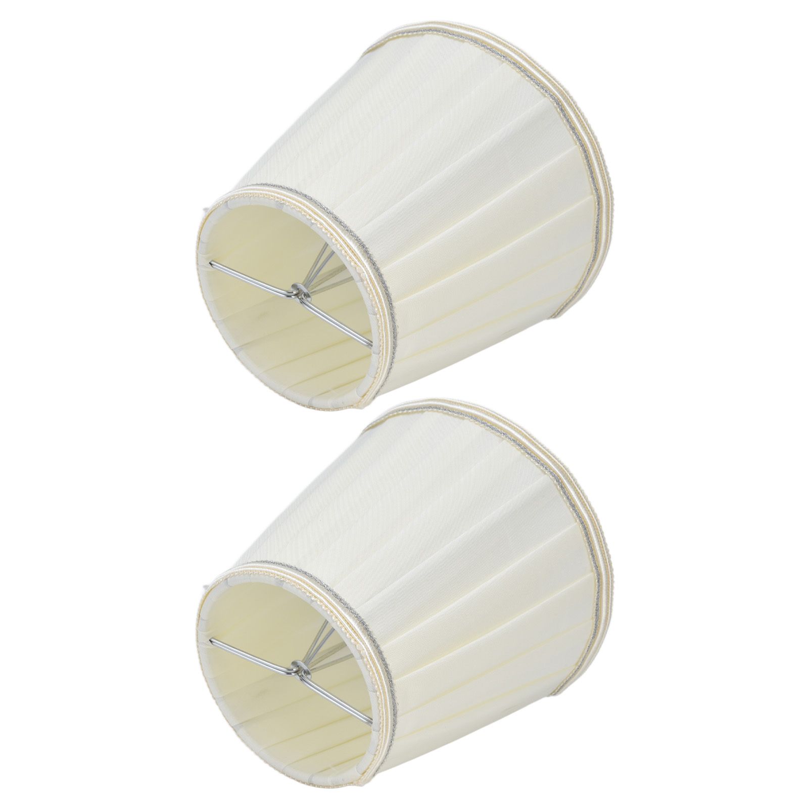 2 Pcs Double Small Lamp Shade Clip On Bulb Comfortable Material Barrel Fabric Lampshade for Table Chandelier Wall LampPX33 - Image 6