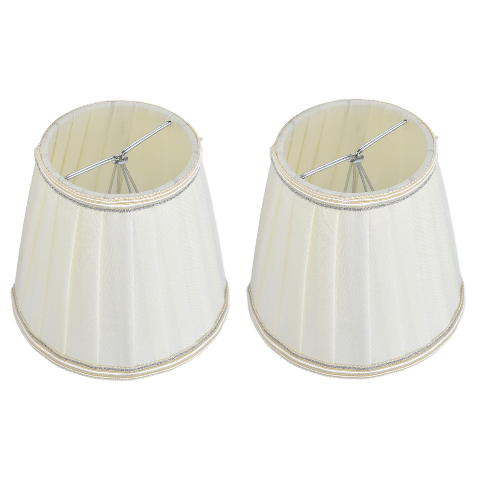 2 Pcs Double Small Lamp Shade Clip On Bulb Comfortable Material Barrel Fabric Lampshade for Table Chandelier Wall LampPX33 - Image 7