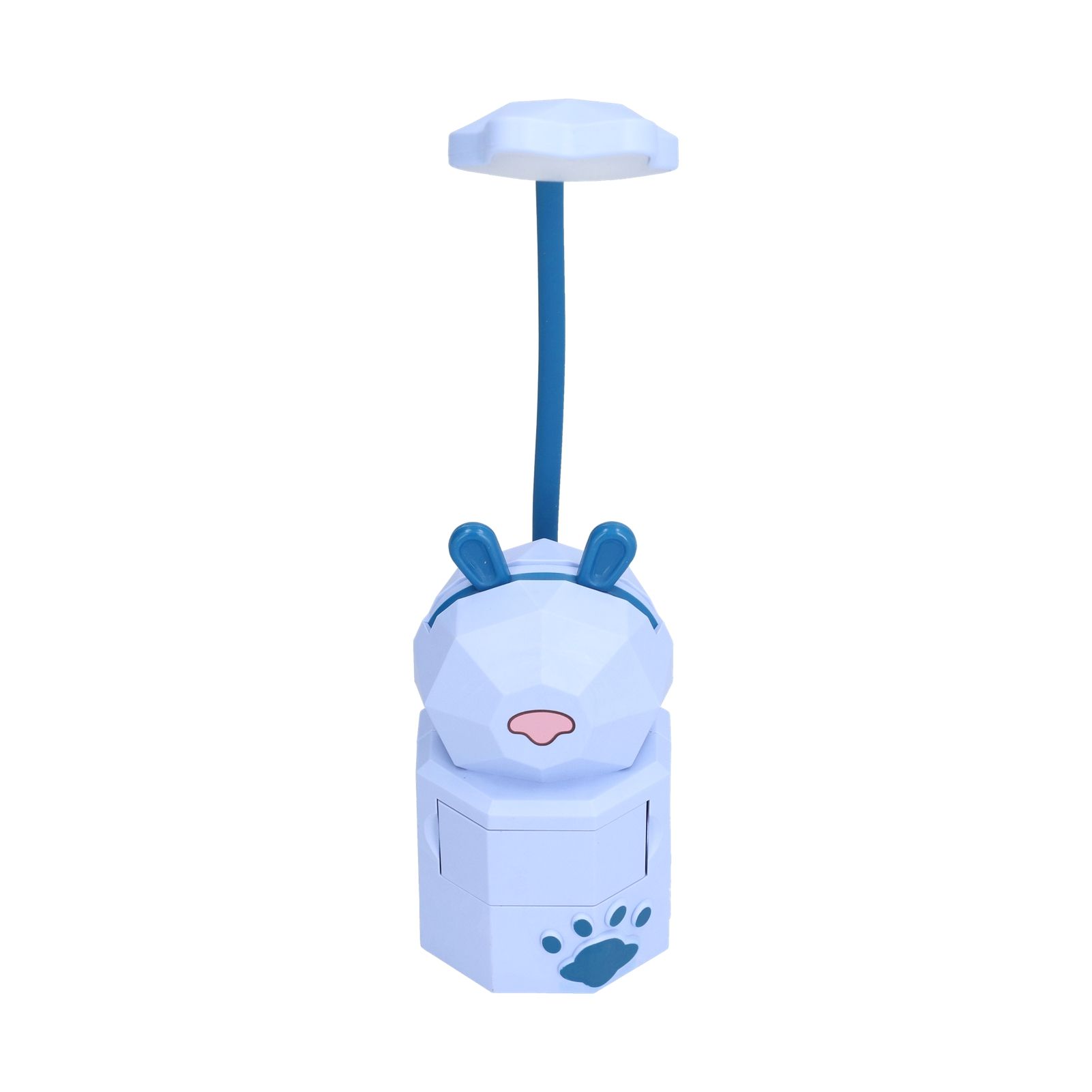 LED Desk Lamp Cartoon Desk Light USB Charging Warm White Light Easy to Operate Student Dormitory Reading Night LightBlue - Image 3