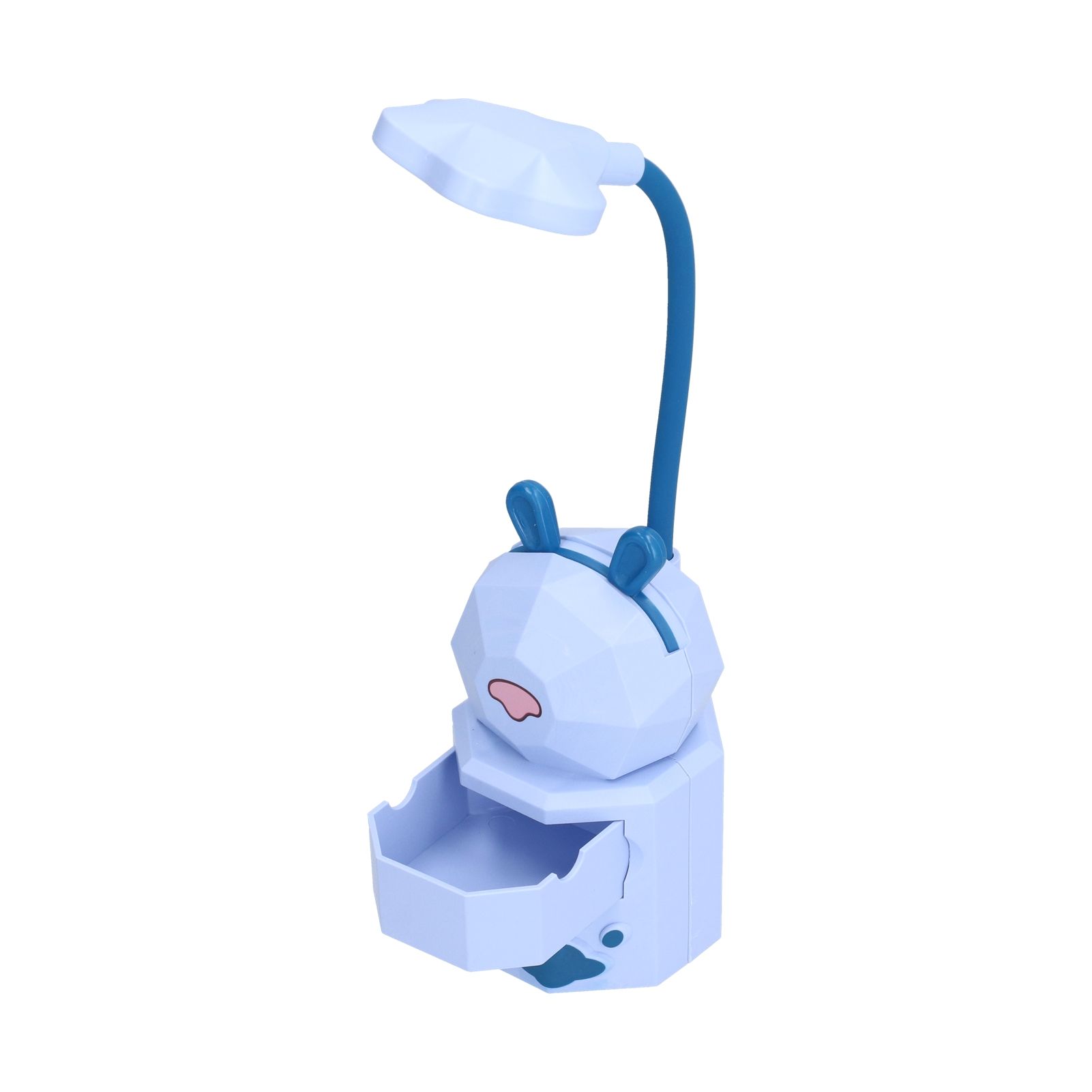 LED Desk Lamp Cartoon Desk Light USB Charging Warm White Light Easy to Operate Student Dormitory Reading Night LightBlue - Image 7