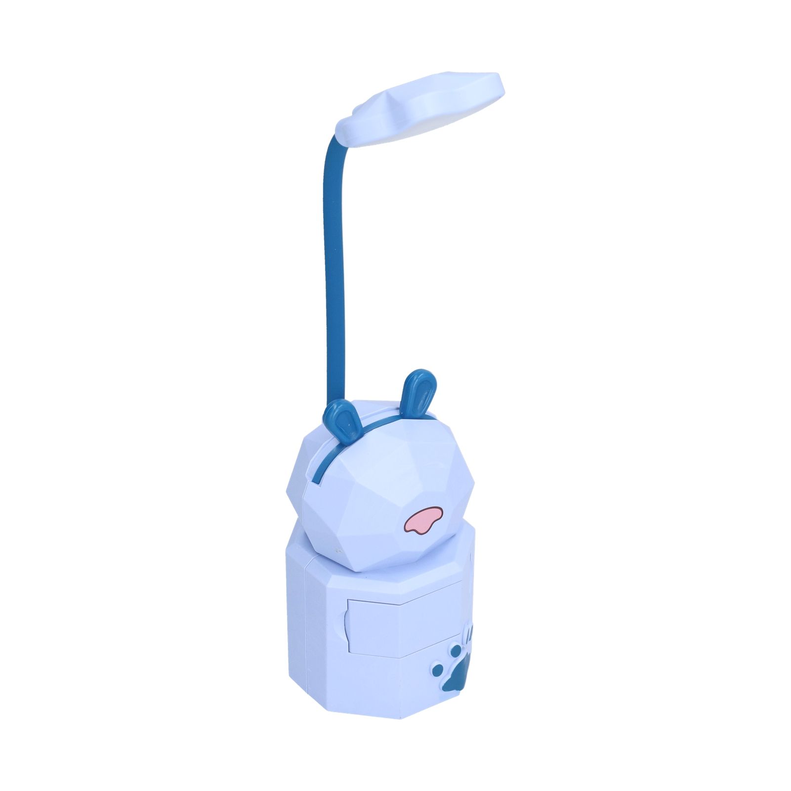 LED Desk Lamp Cartoon Desk Light USB Charging Warm White Light Easy to Operate Student Dormitory Reading Night LightBlue - Image 8