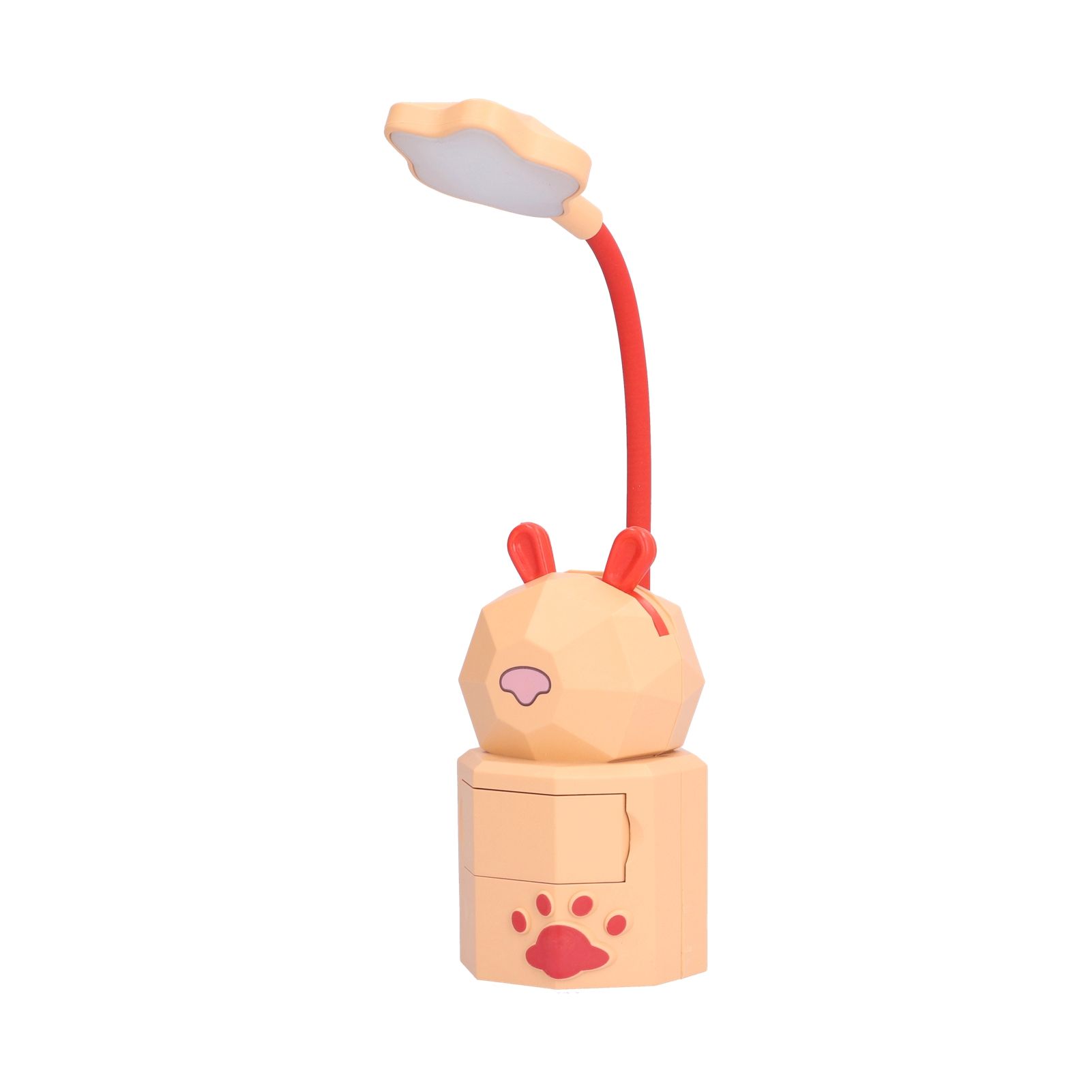 LED Desk Lamp Cartoon Desk Light USB Charging Warm White Light Easy to Operate Student Dormitory Reading Night LightYellow - Image 4
