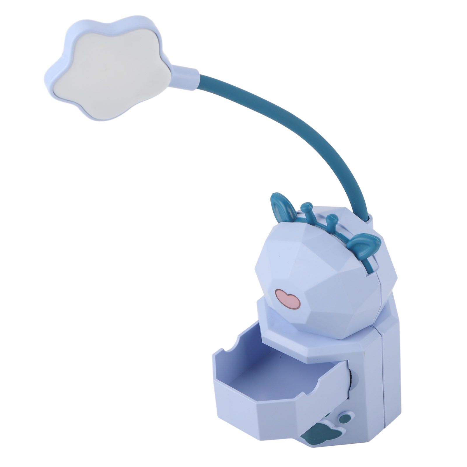 Kids Reading Light Cute Design USB Charging Warm Light 360 Degrees Gooseneck Adjustment Safe Material Kids LampPurple - Image 2