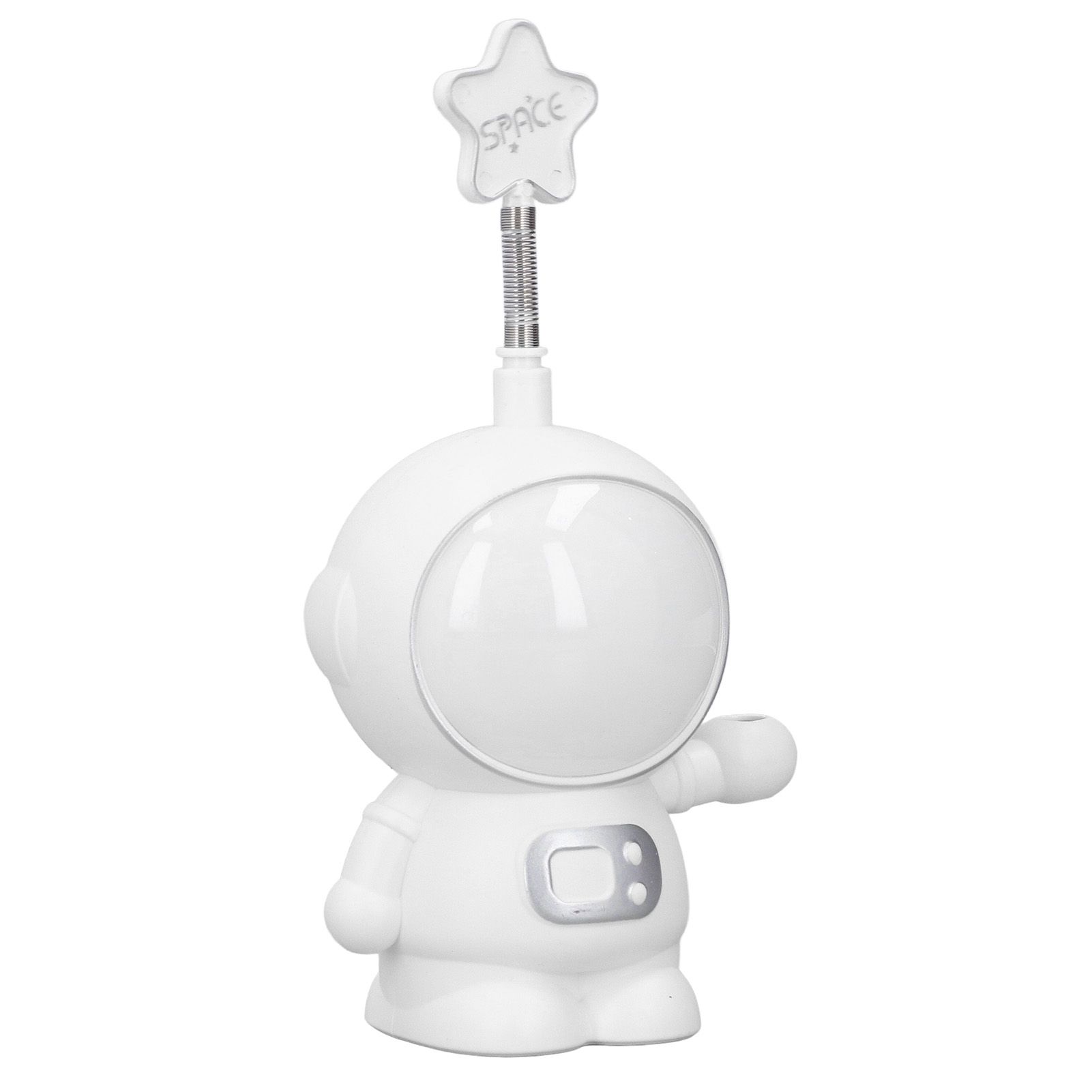 LED Desk Lamp 2 Lighting Modes Eye Protection USB Charging Astronaut Night Light with Pencil Sharpener for Home DeskWhite - Image 4