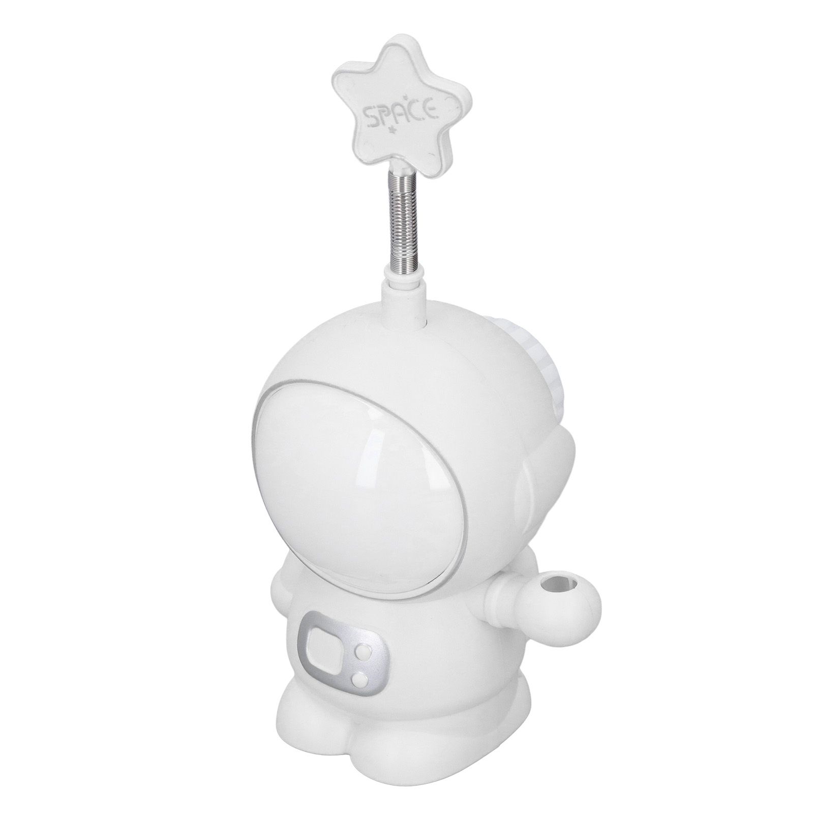 LED Desk Lamp 2 Lighting Modes Eye Protection USB Charging Astronaut Night Light with Pencil Sharpener for Home DeskWhite - Image 5