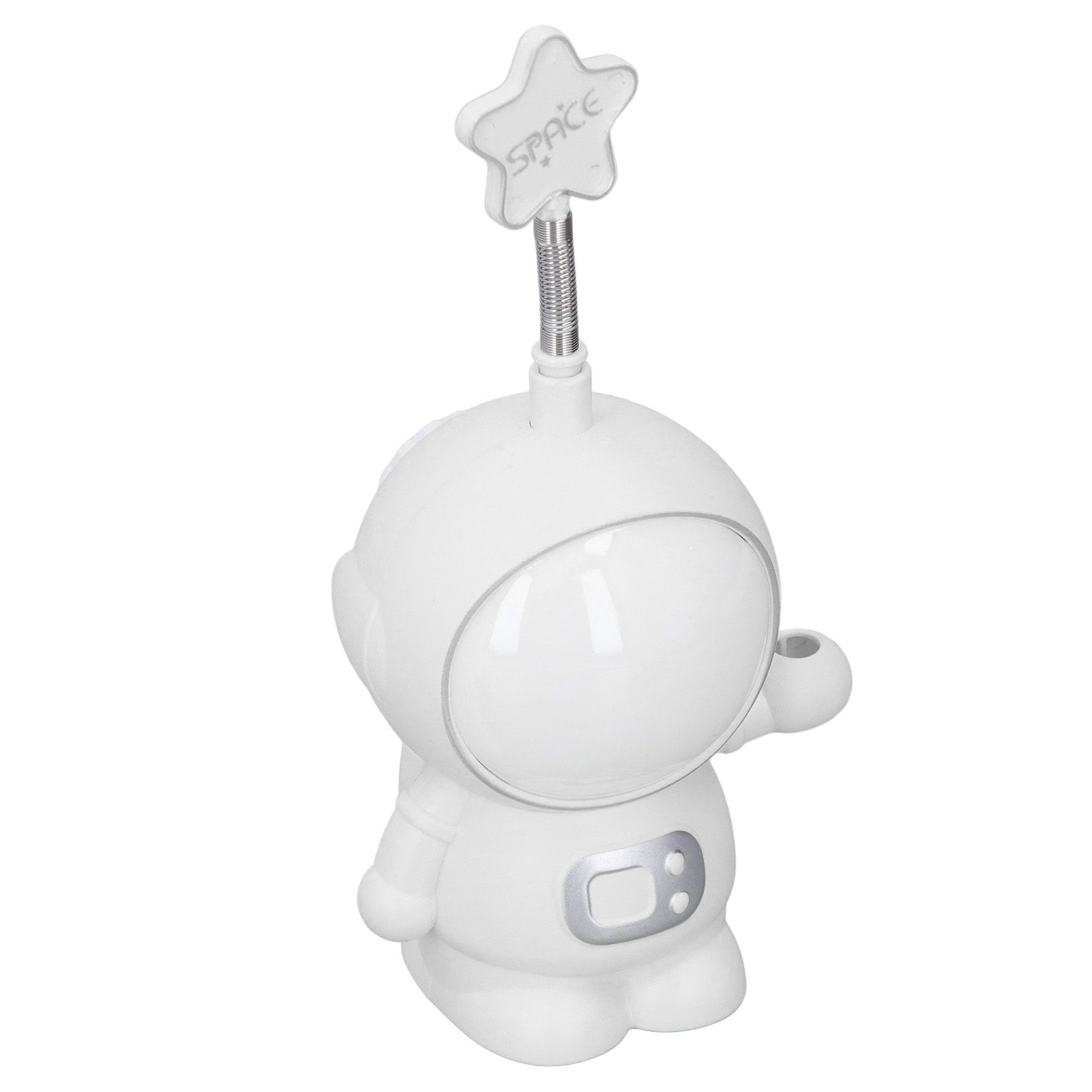 LED Desk Lamp 2 Lighting Modes Eye Protection USB Charging Astronaut Night Light with Pencil Sharpener for Home DeskWhite - Image 7