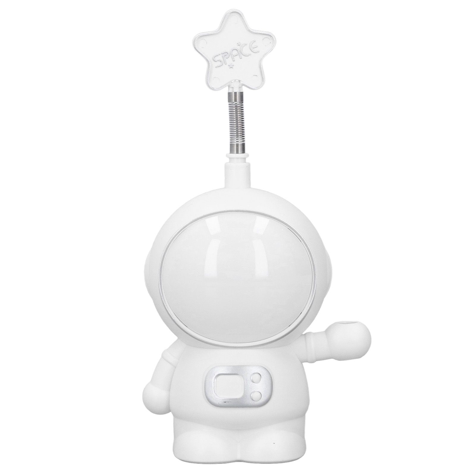 LED Desk Lamp 2 Lighting Modes Eye Protection USB Charging Astronaut Night Light with Pencil Sharpener for Home DeskWhite - Image 8