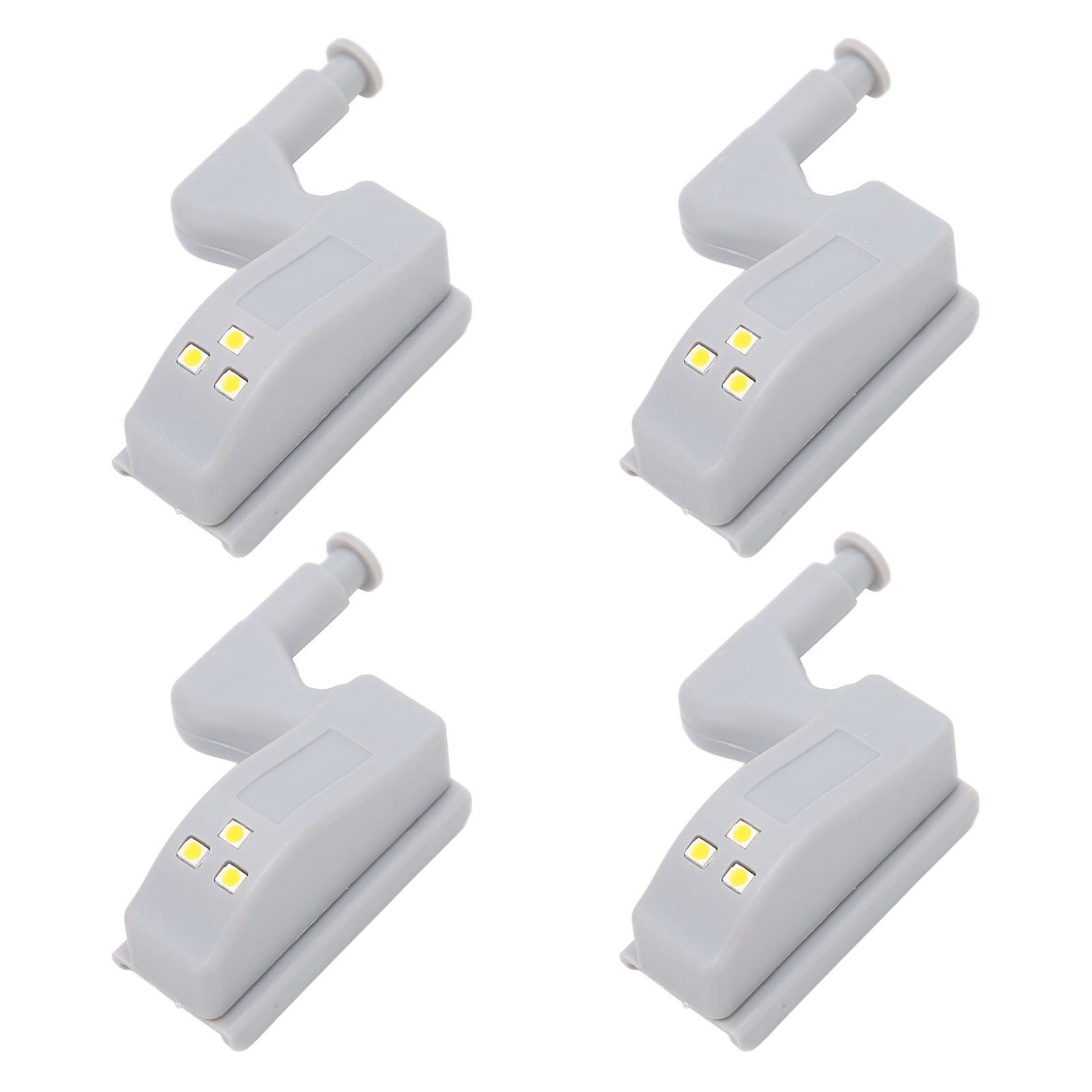 10 Sets Hinge LED Light High Brightness ABS Cabinet Hinge Light with 3 LED Lamp Beads Hinge Lights for Wardrobe CabinetWarm Light - Image 2