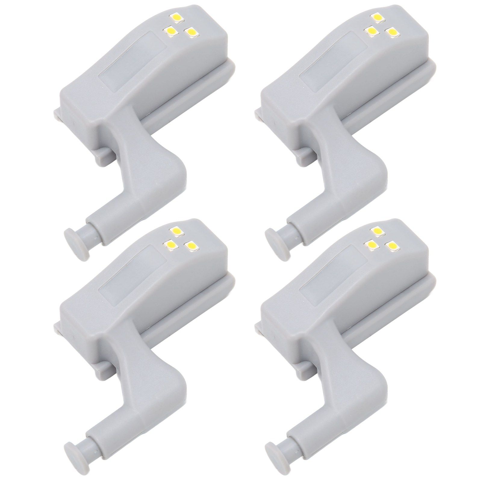 10 Sets Hinge LED Light High Brightness ABS Cabinet Hinge Light with 3 LED Lamp Beads Hinge Lights for Wardrobe CabinetWarm Light - Image 5