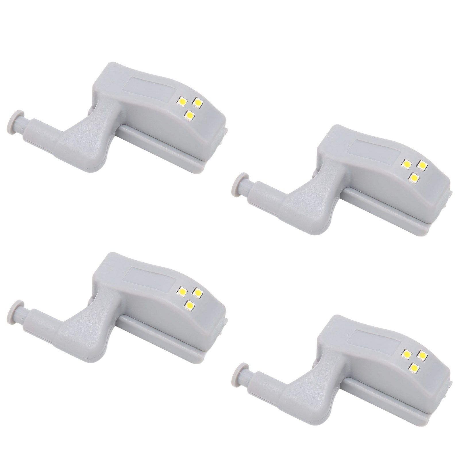10 Sets Hinge LED Light High Brightness ABS Cabinet Hinge Light with 3 LED Lamp Beads Hinge Lights for Wardrobe CabinetWarm Light - Image 6
