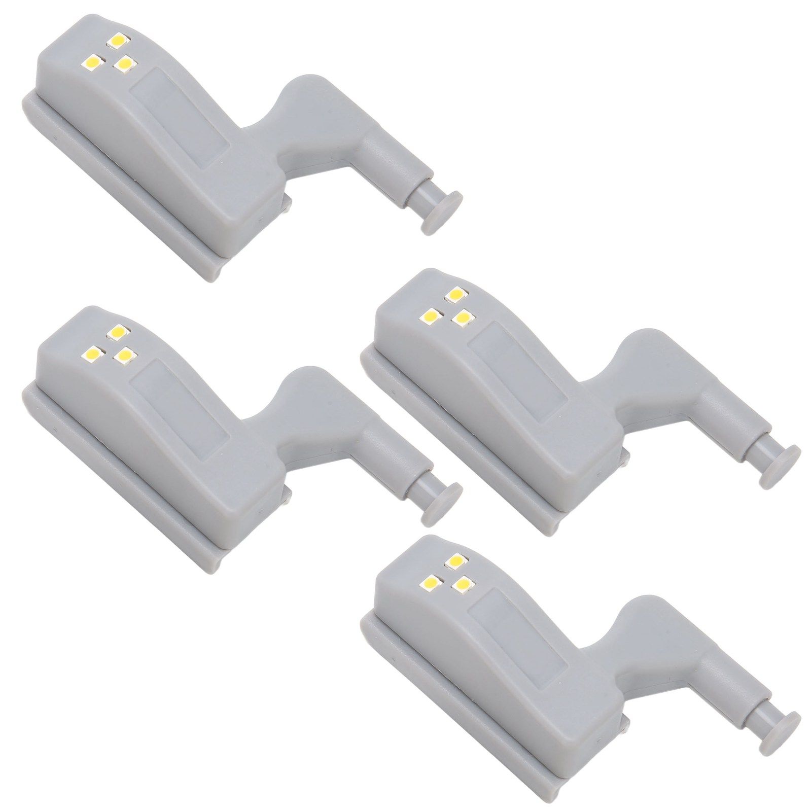 10 Sets Hinge LED Light High Brightness ABS Cabinet Hinge Light with 3 LED Lamp Beads Hinge Lights for Wardrobe CabinetWarm Light - Image 7