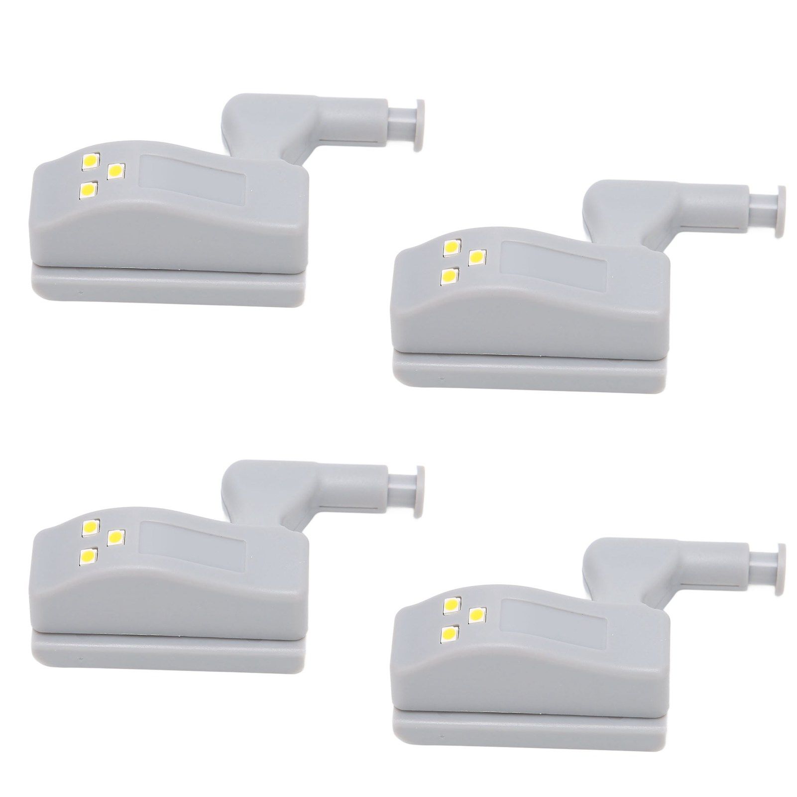 10 Sets Hinge LED Light High Brightness ABS Cabinet Hinge Light with 3 LED Lamp Beads Hinge Lights for Wardrobe CabinetWarm Light - Image 8